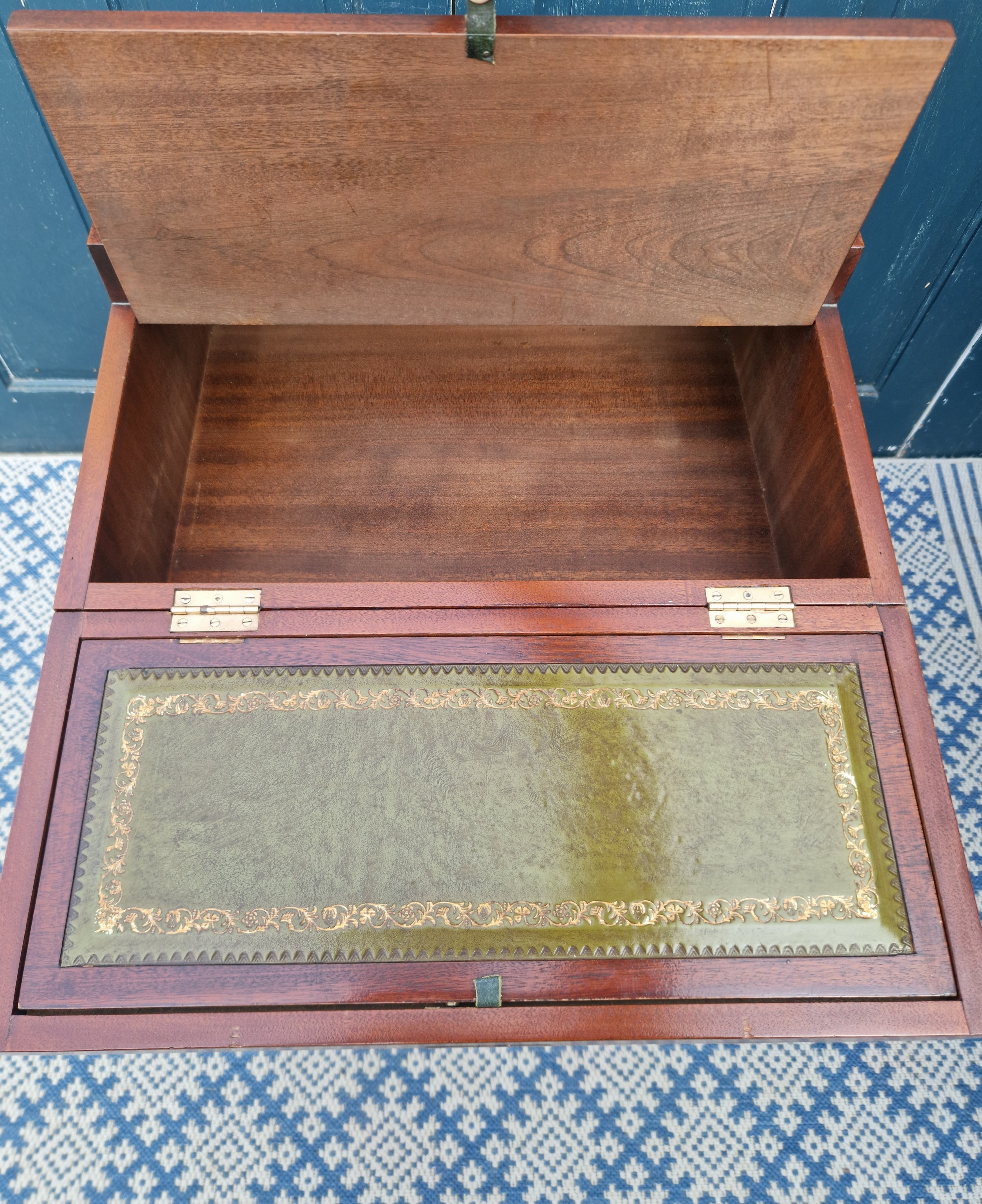 Mahogany Campaign-Style Secretaire Chest 10.jpg