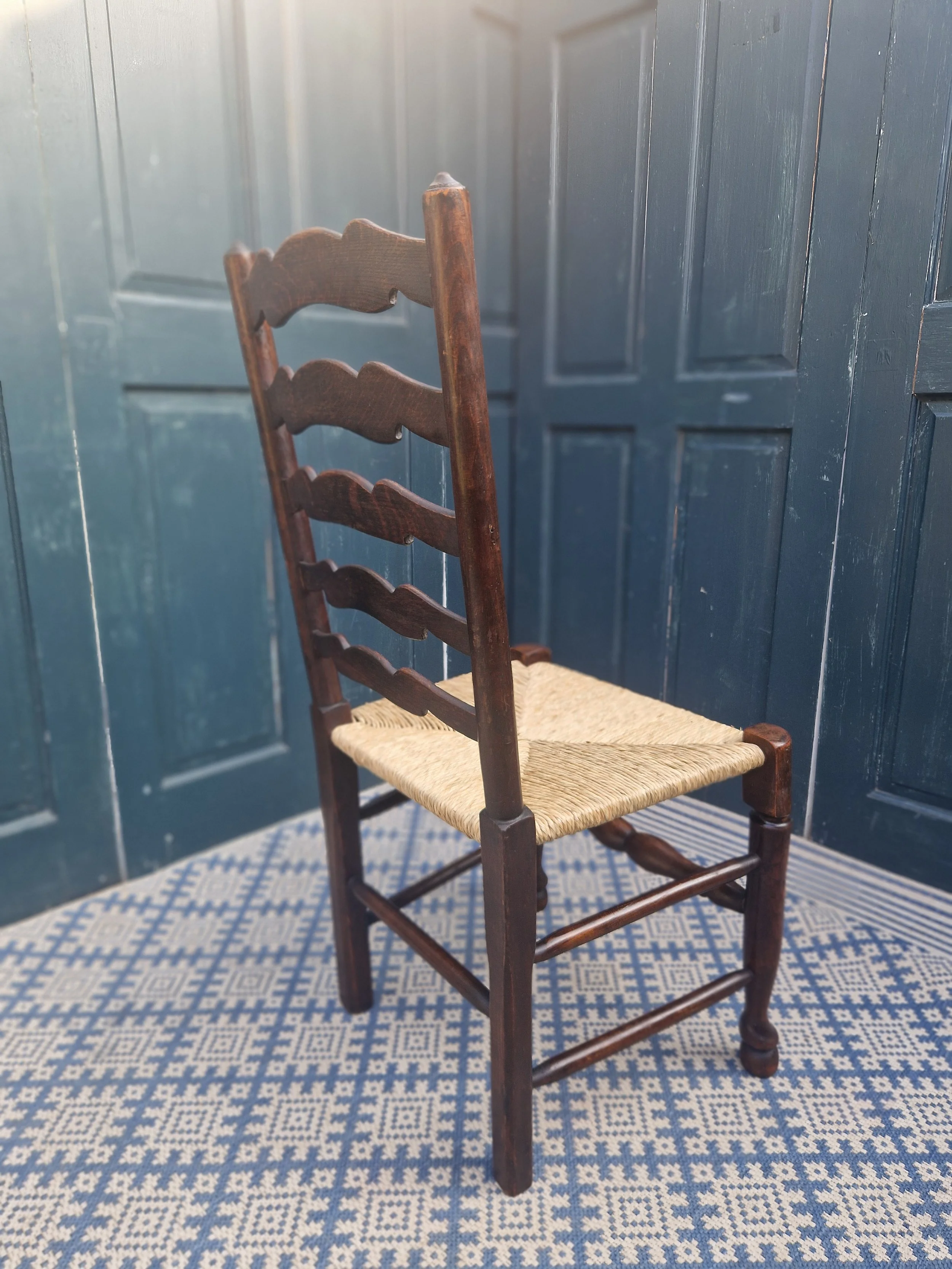 Set of 4 Arts & Crafts rush seats 12.jpg