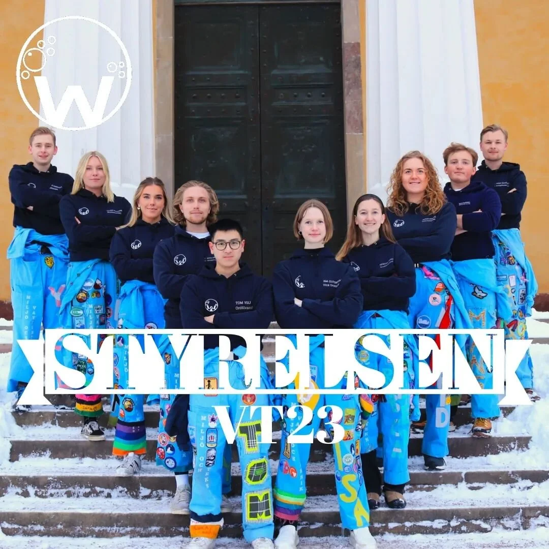 W-sektionens styrelse VT23🌊💥

Respektive posts arbetsuppgifter och kontaktinfo finns p&aring; wsektionen.se -&gt; Styrelsen.

---

The W-section board VT23🌊💥

Tasks and contact details for each position can be found at wsektionen.se -&gt; English