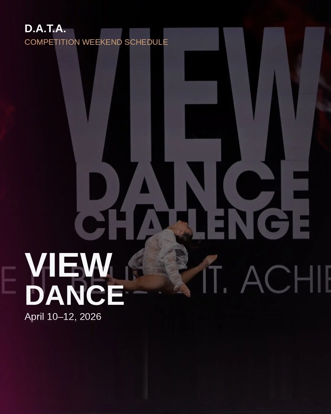 We are SO excited to kick off our first competition of the season this weekend at @viewdancechallenge! 👑✨

This marks our first competition of the season, and we could not be more proud to watch our dancers step out there with their best foot forwar