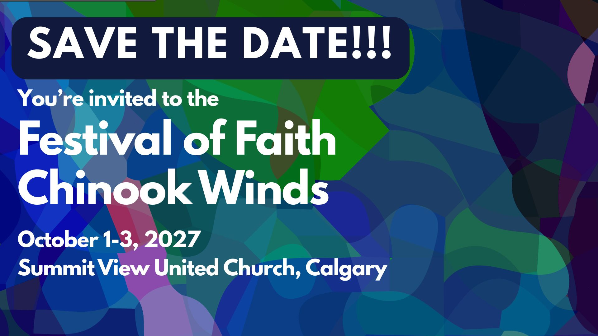 Festival of Faith - Chinook Winds