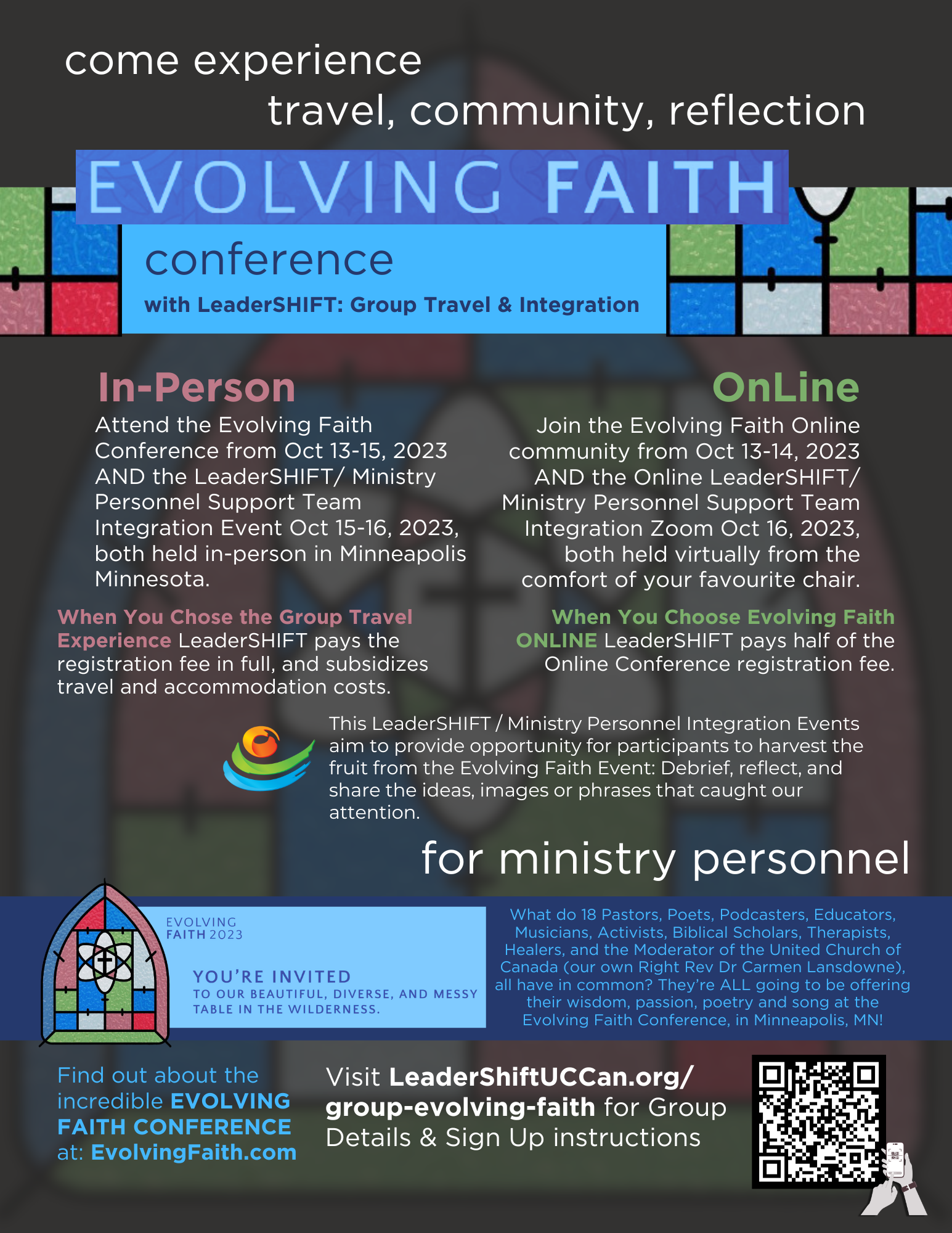The Group Experience To Evolving FAITH Conference — LeaderSHIFT UCCan