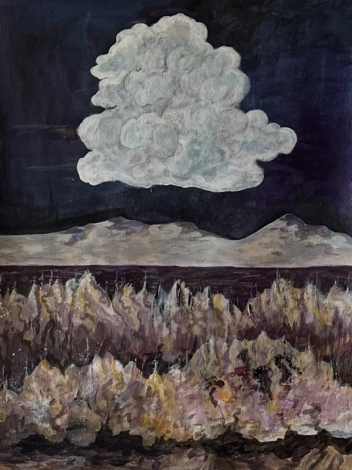 The Cloud 

Acrylic on canvas 2025 

65x48 cm 