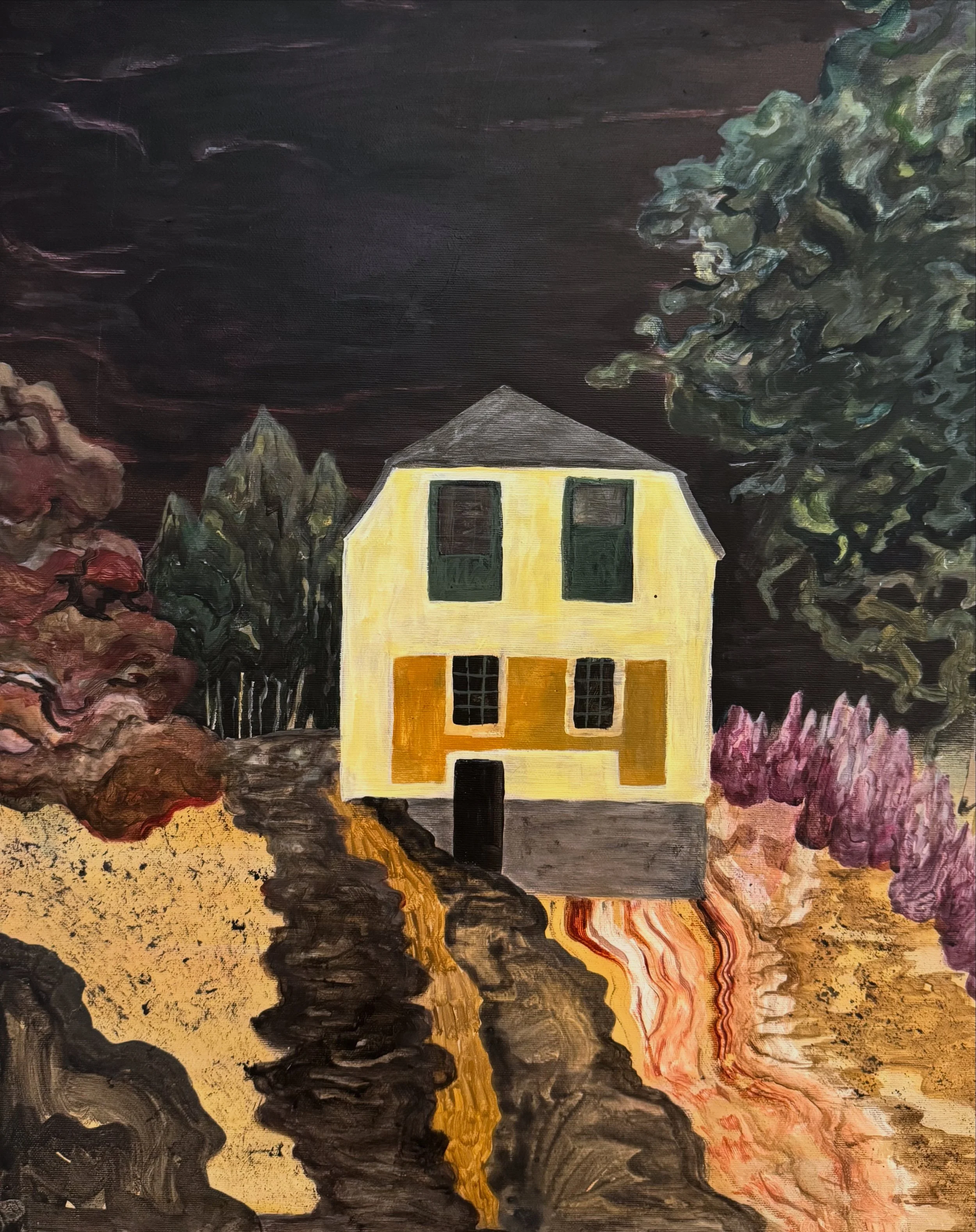 Ellen Keys Strand 

Acrylic and oil on canvas 2025 
