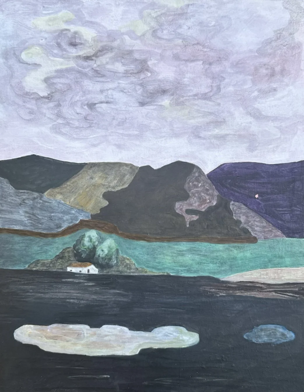 Rio de Las Yeguas in low season 

Acrylic on canvas 2025 

27x35cm 