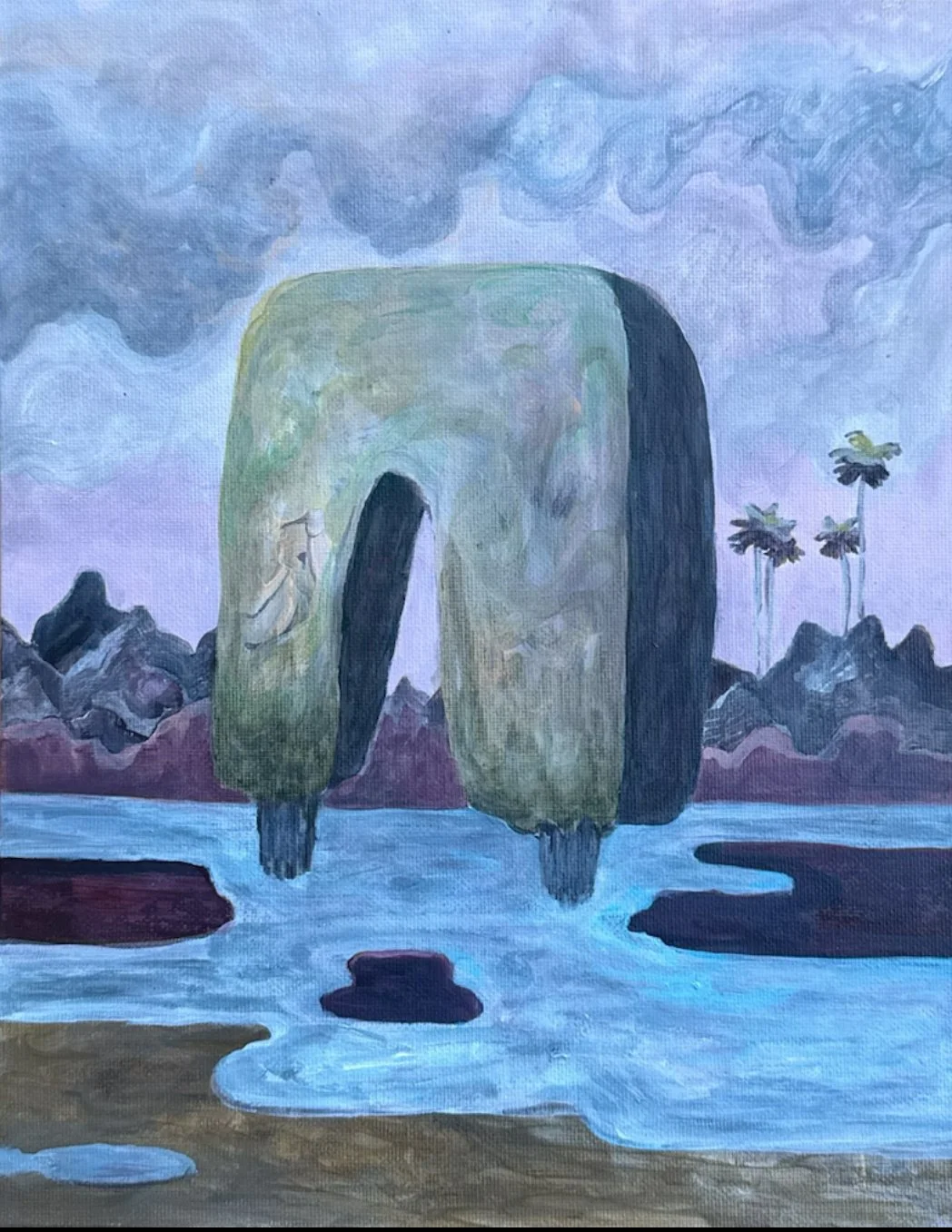 The Garden of Alcazar 

Acrylic on panel 2025 

24x29cm 