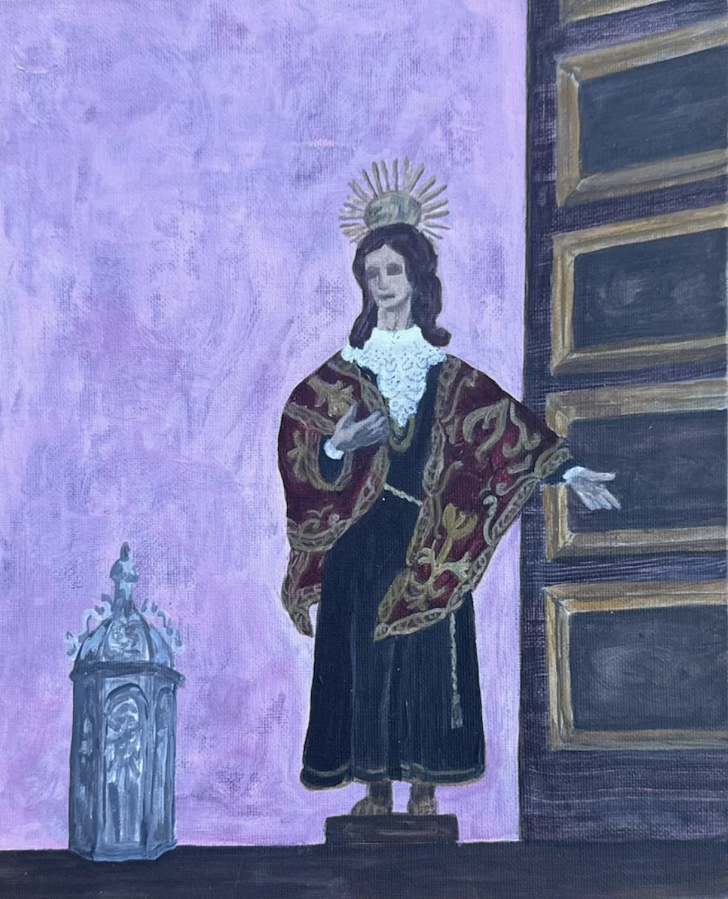 San Juan de Evangelista 

Acrylic on canvas 

24x30cm 
