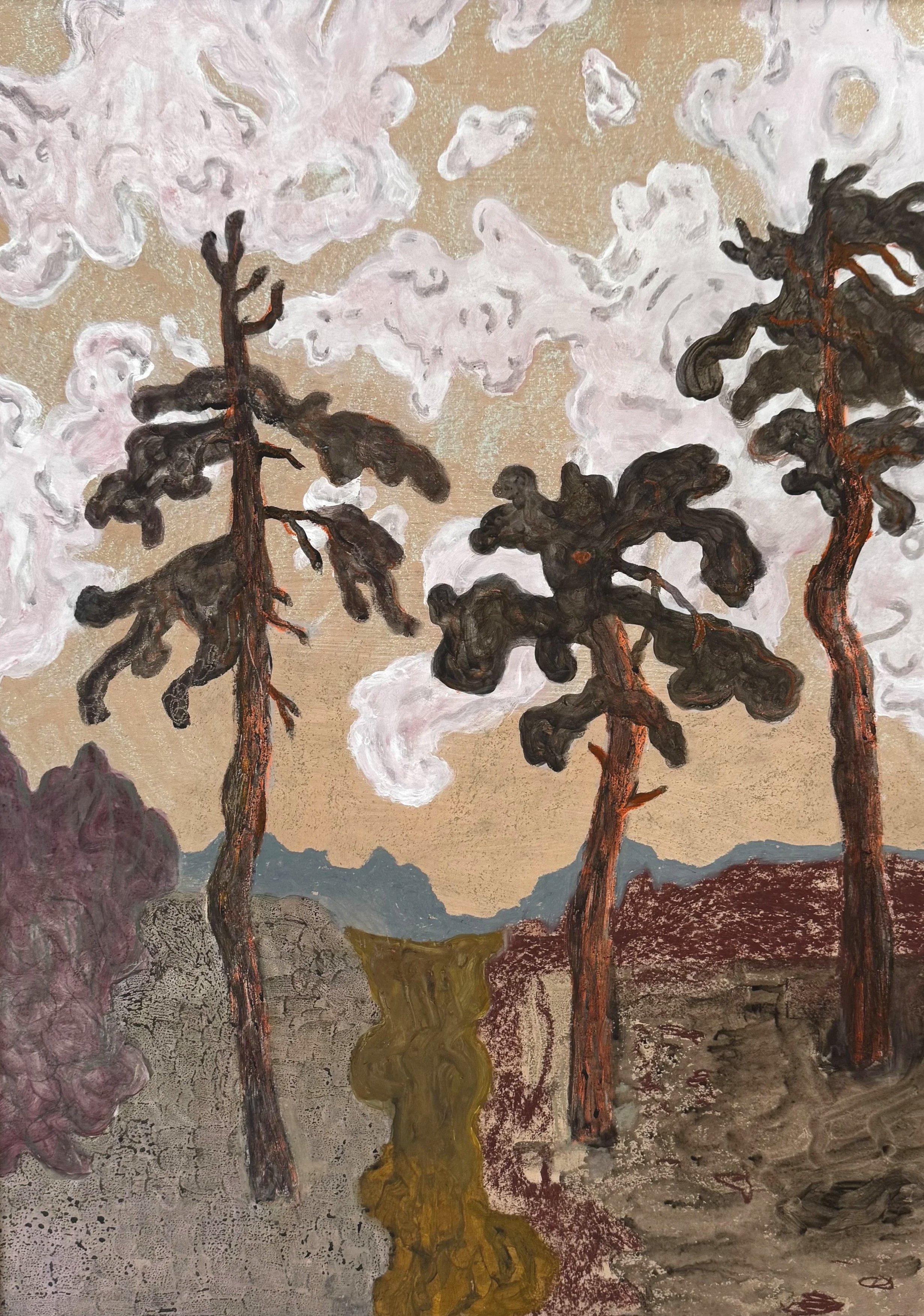 Plupp (SOLD) 

- Acrylic on cardboard  2026. 

 50x70cm 