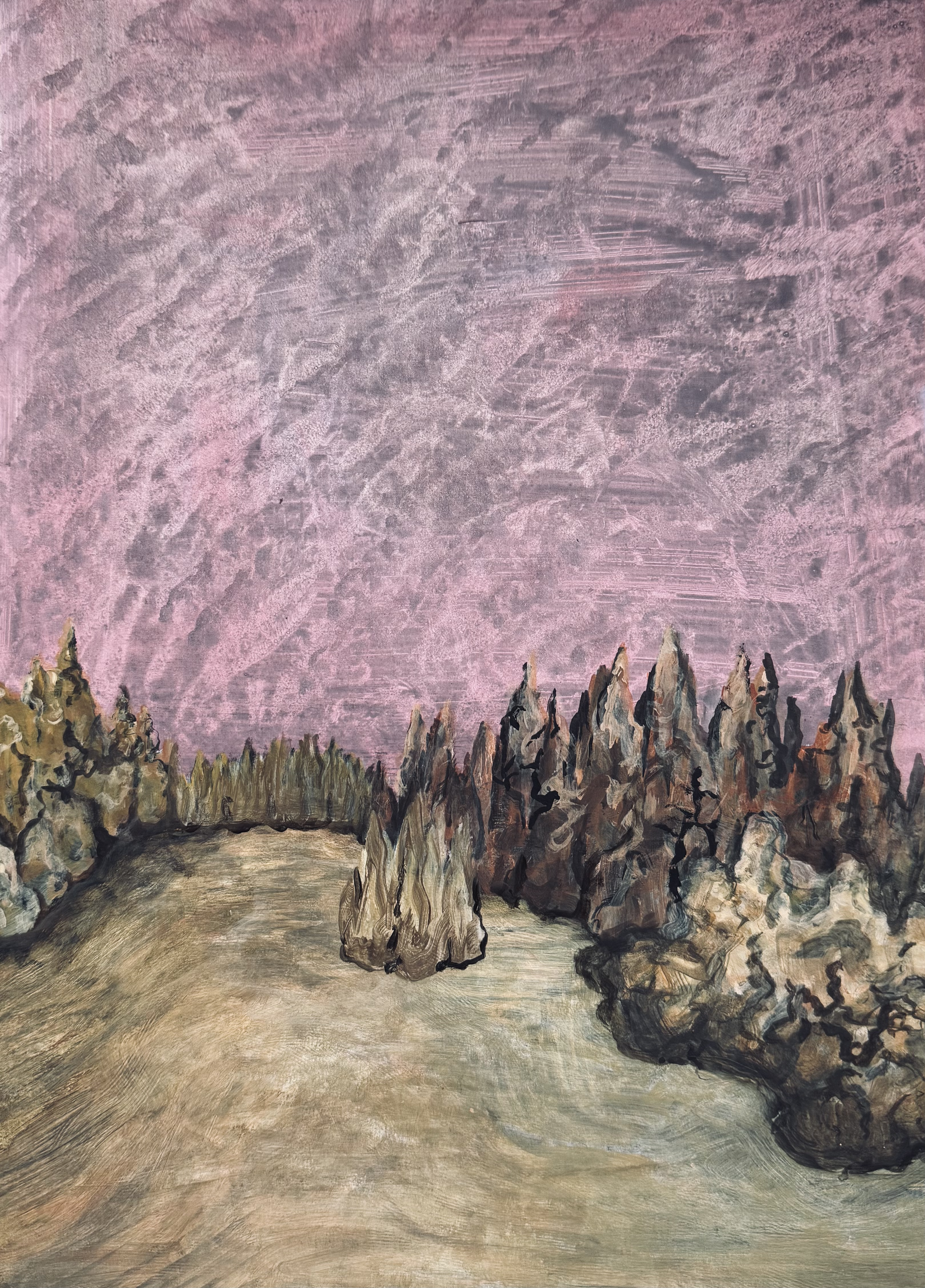 The Glade 

Acrylic on cardboard 2025 

30x40 cm 