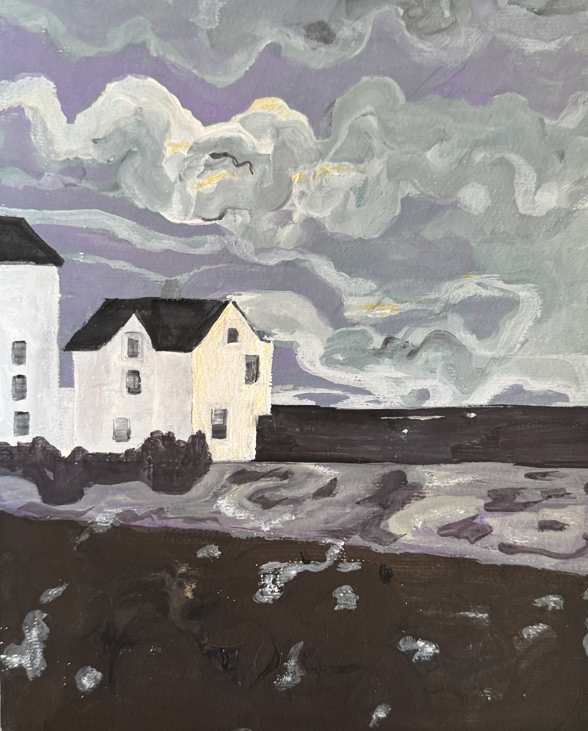 Cliff Terrace 

Gouache on paper 2025 