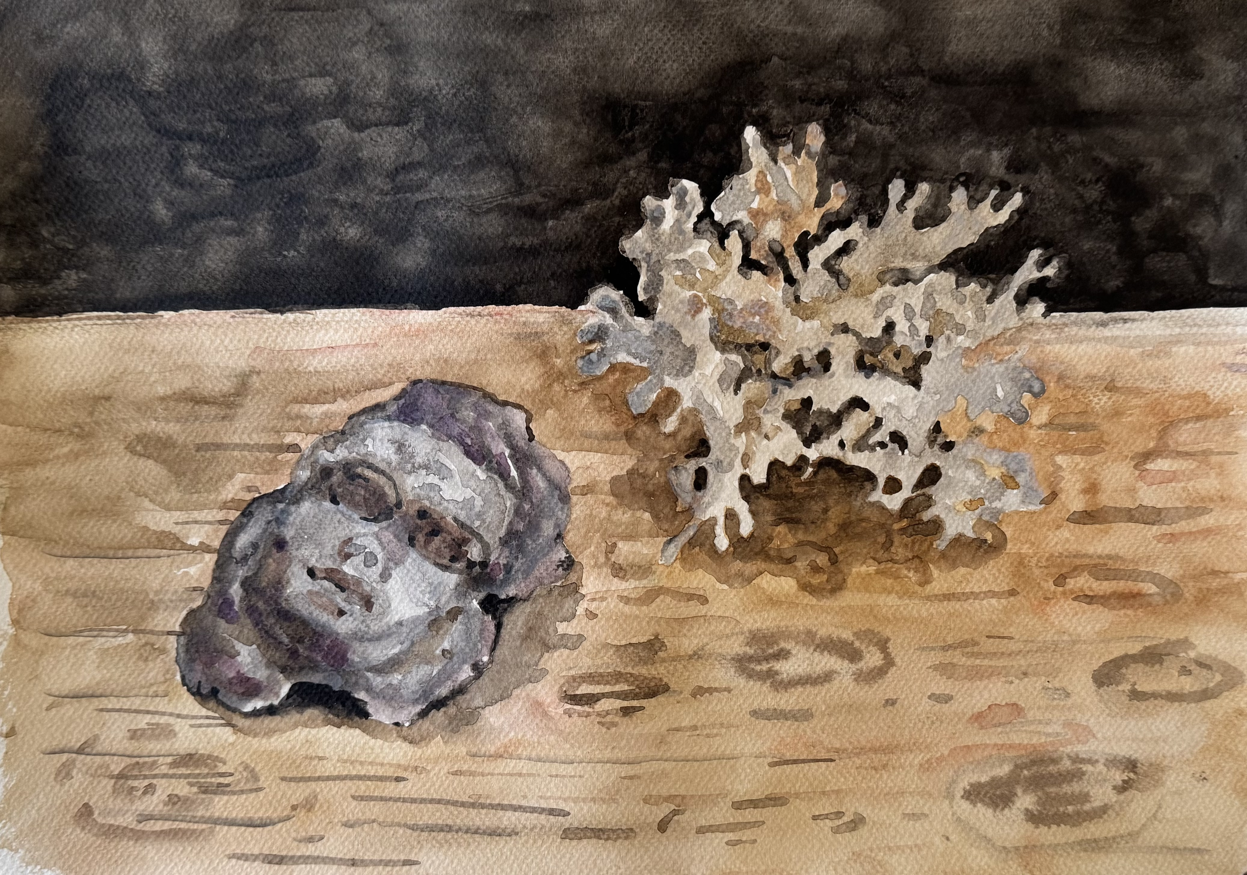 girl with blindfold / emmas objects
watercolor on paper 2025
30x40cm