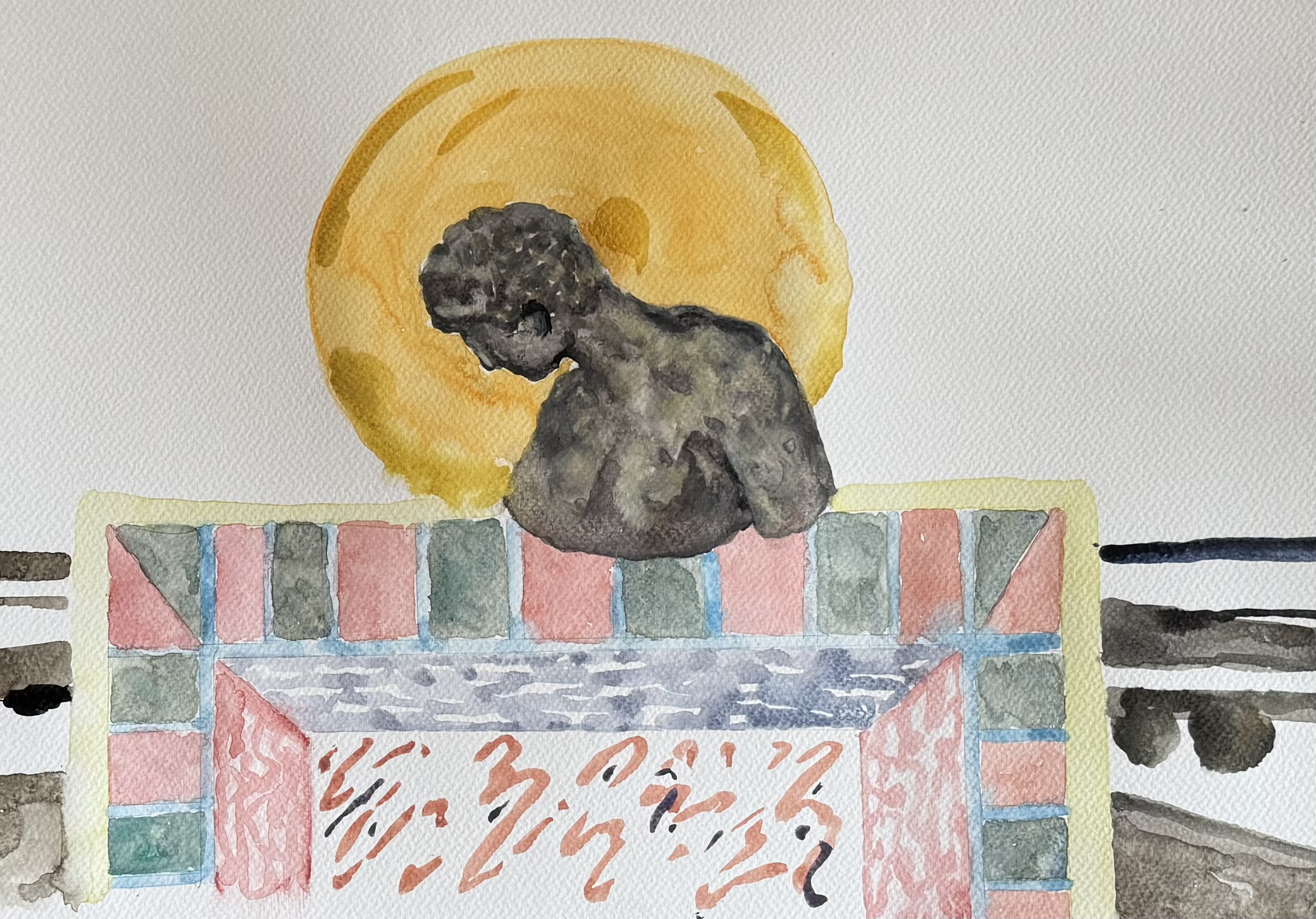 Vildmarksvägen - the wilderness road 

watercolor on paper 2025 

30x40 cm 