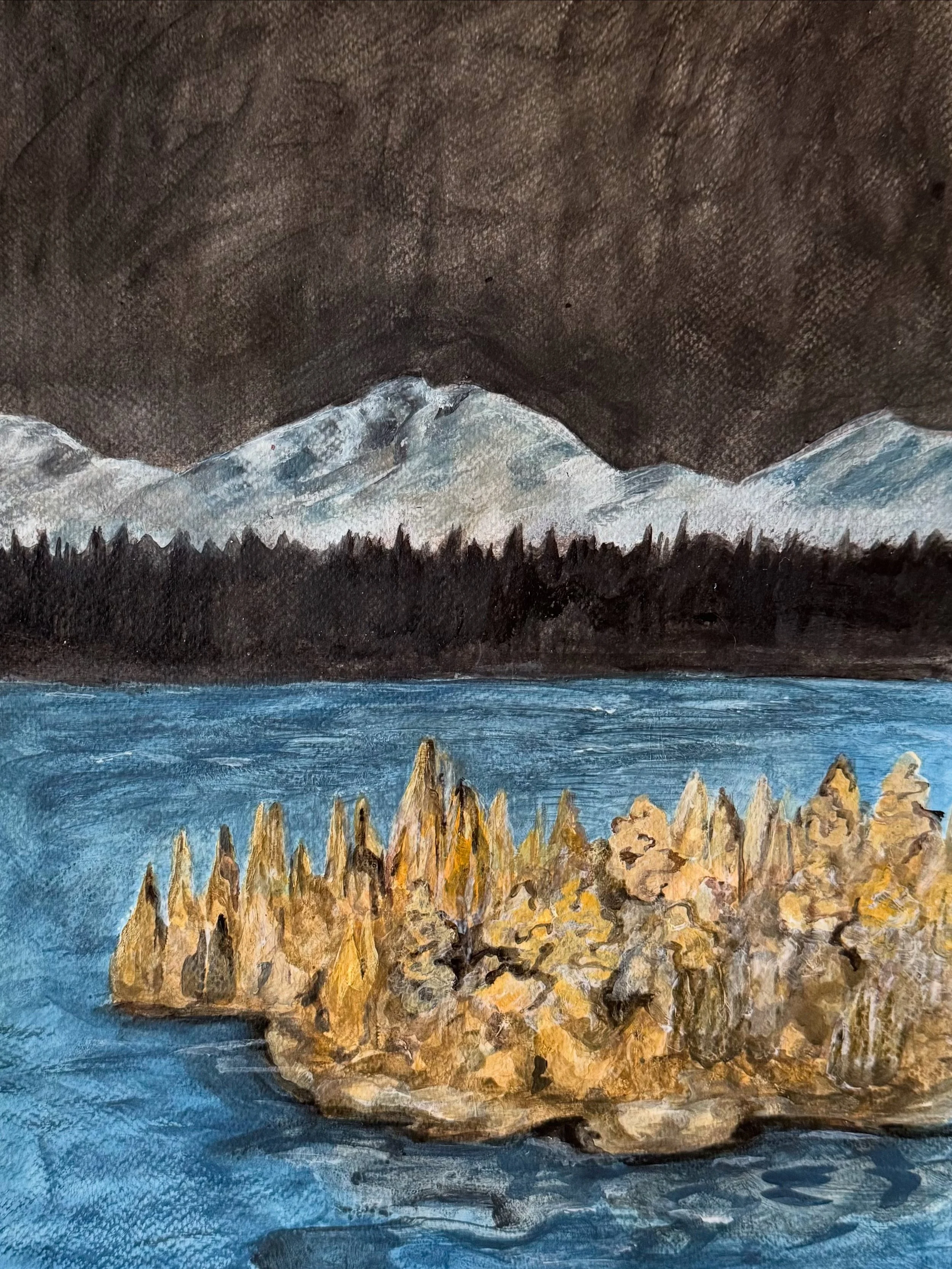 The White Forest 

watercolor on paper 2025 

20x30 cm 