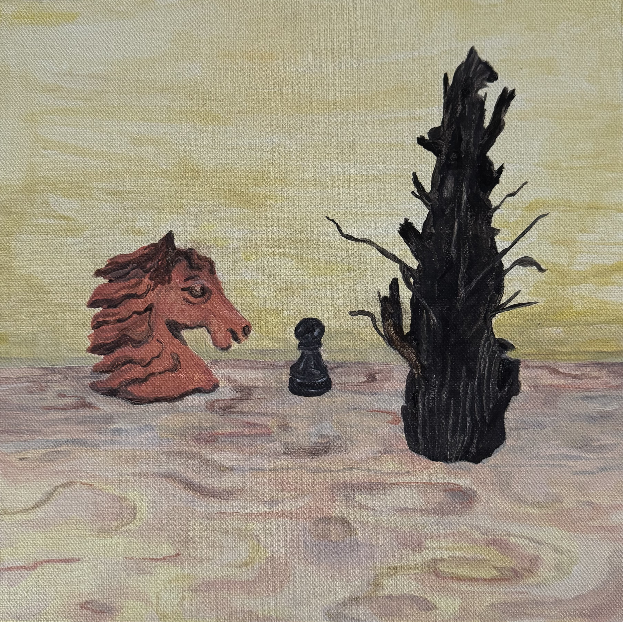 Häst till Torn - Knight to Rock
30x30cm