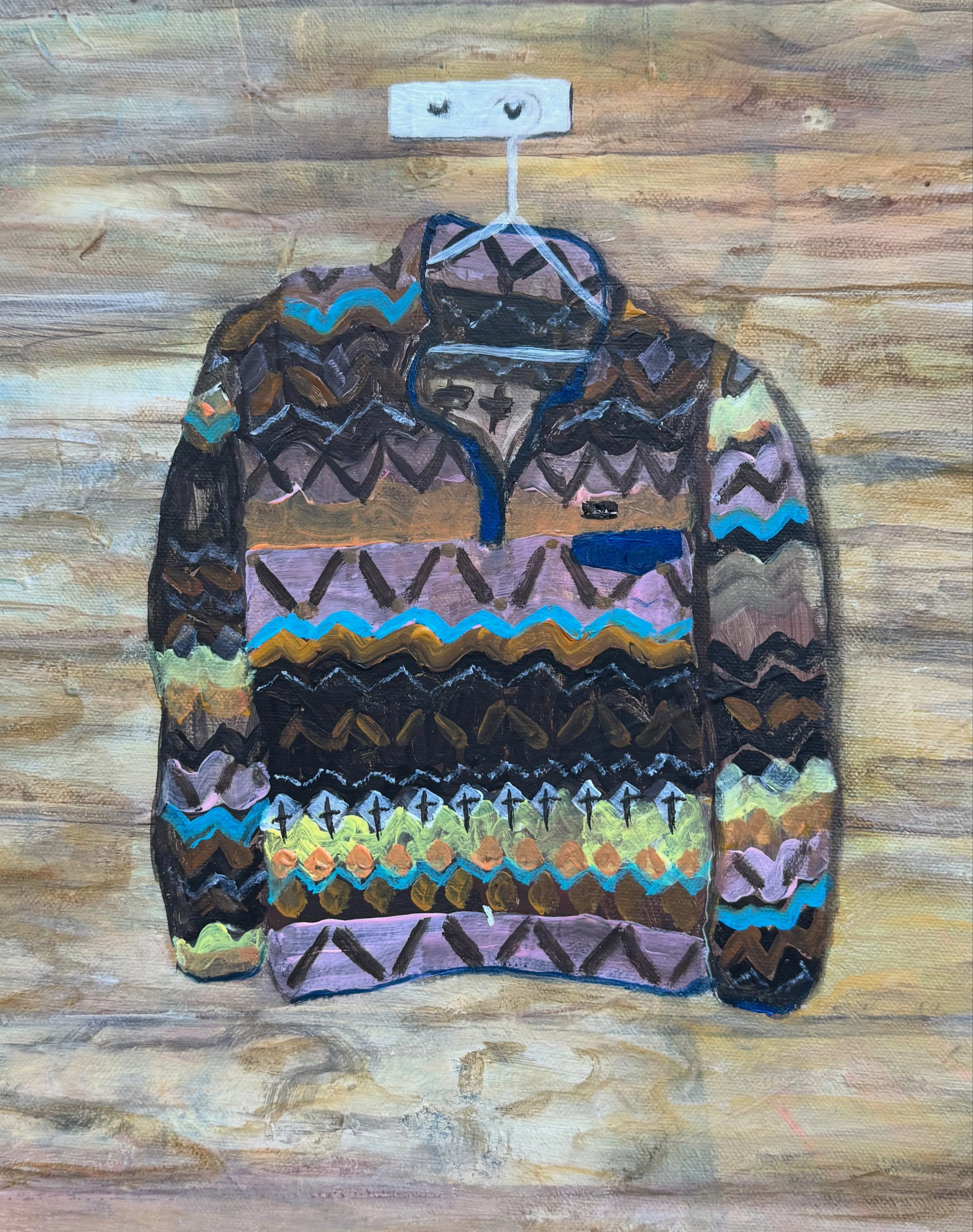 My first and last fleece
30x40cm
