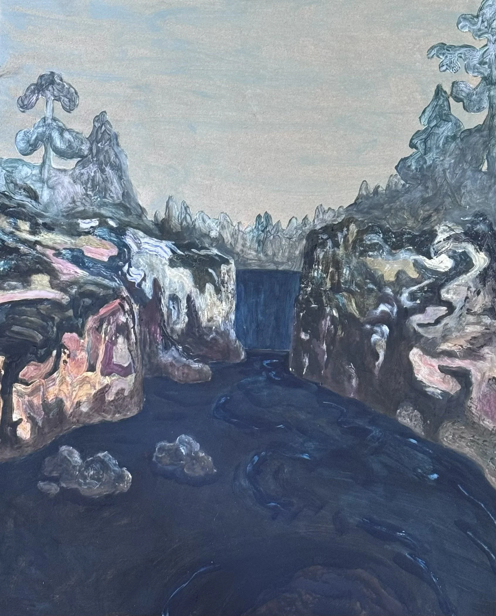 Storforsen - Acrylic on panel 2026 40x50cm