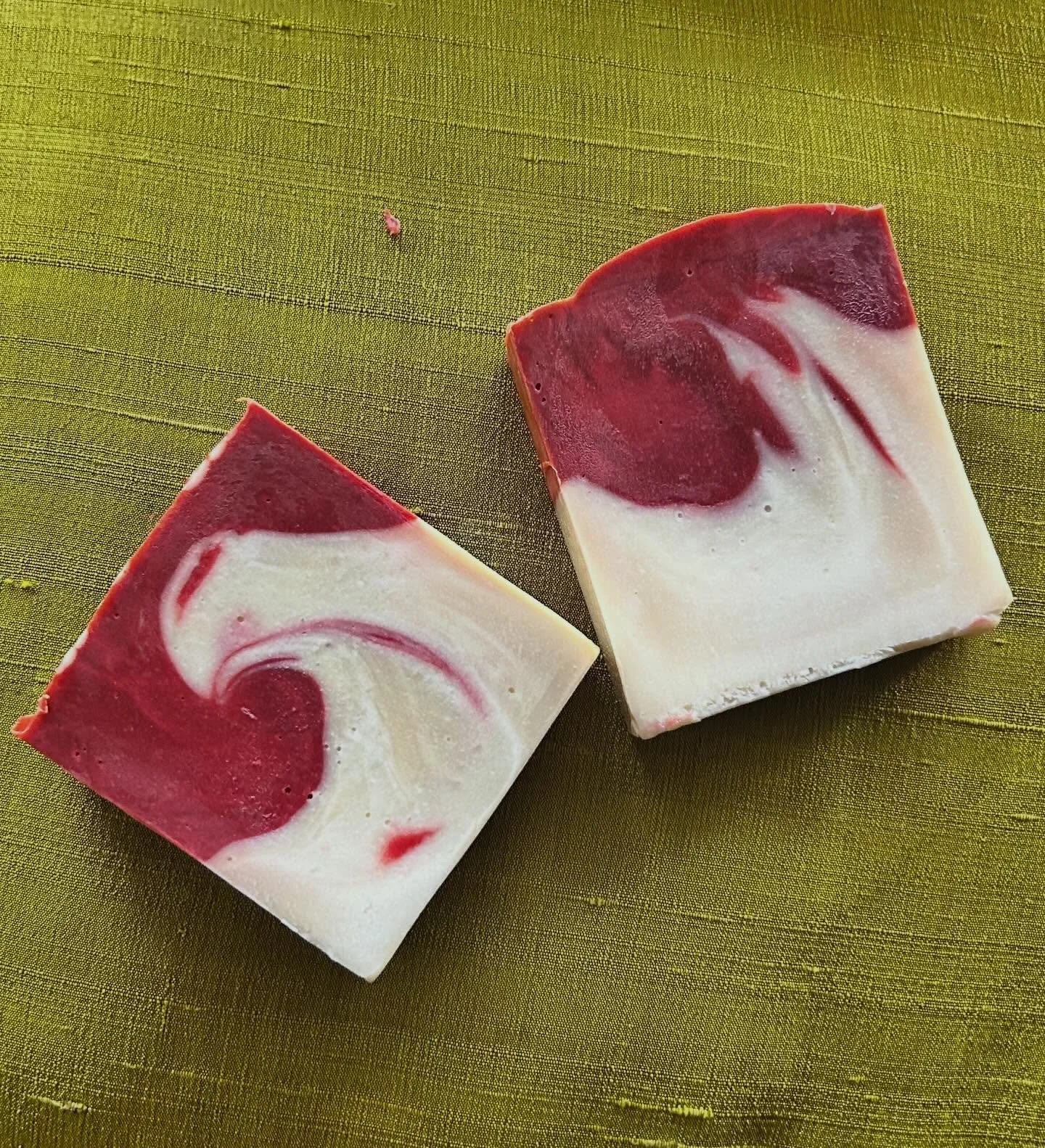Peppermint soap just in time for the holidays!