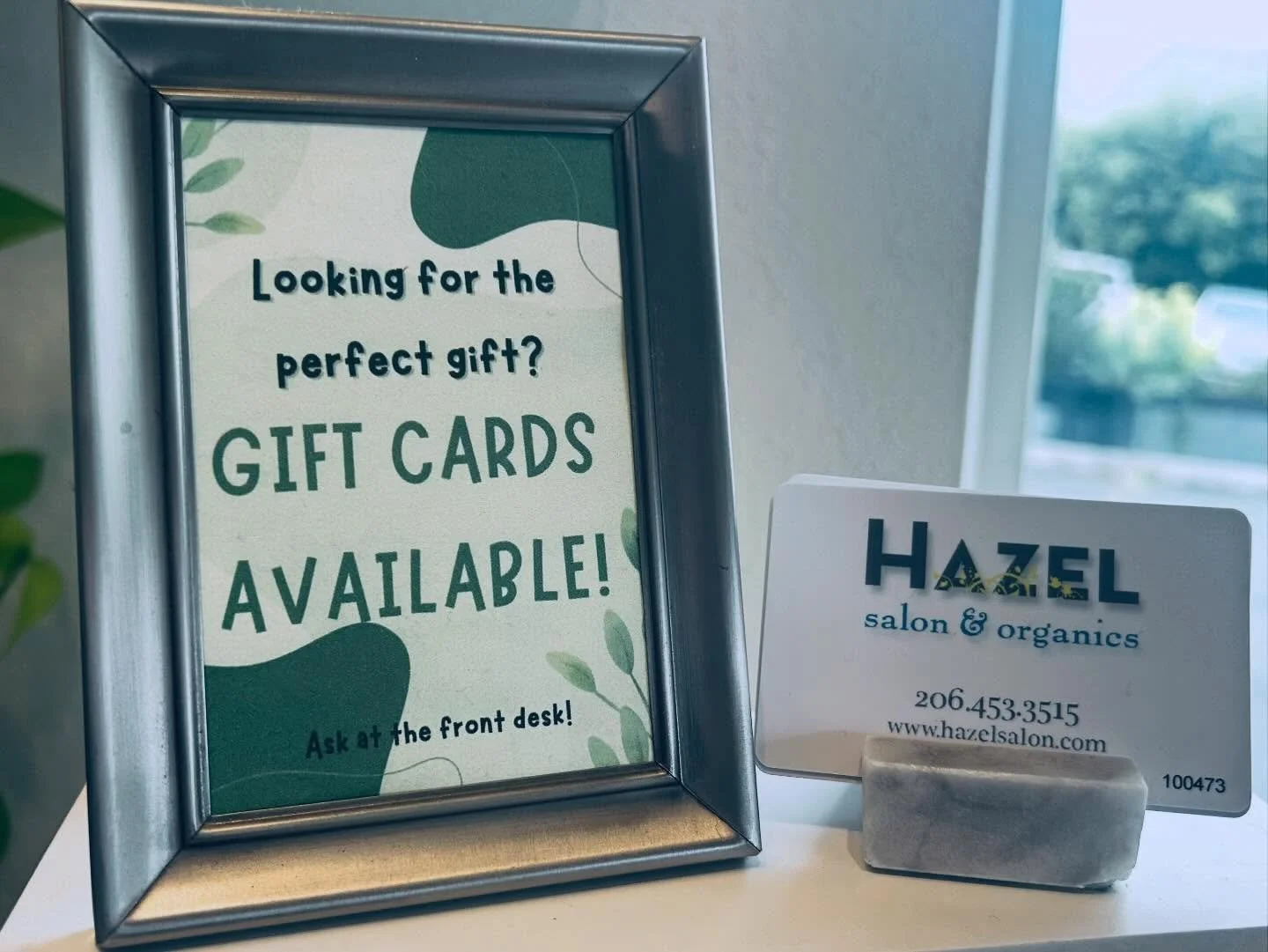Gift cards are always available!! Ask about our gift with purchase, we&rsquo;ll surprise you!