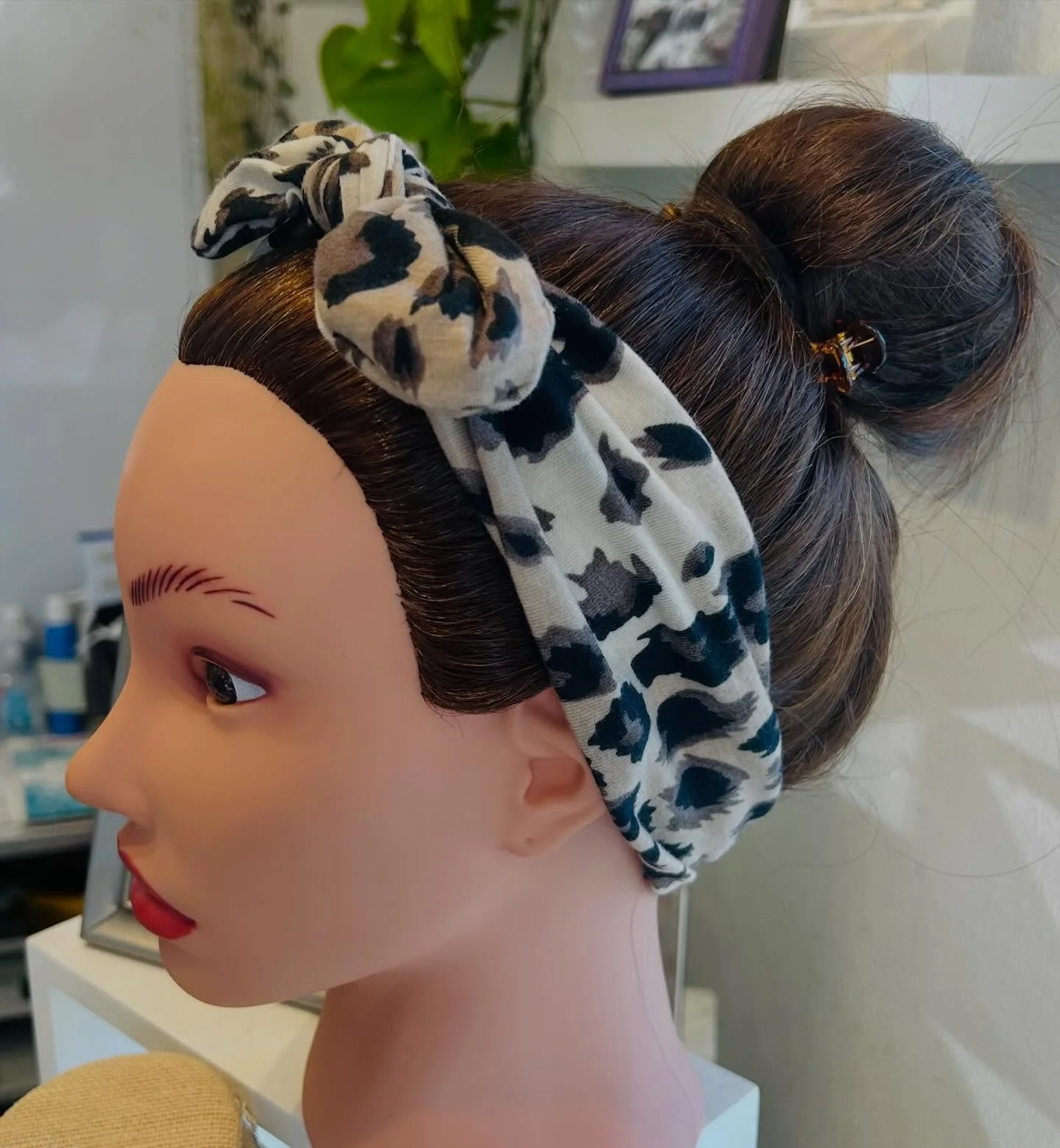 Now headbands in lots of colors in patterns are a stylish updo option for summer!