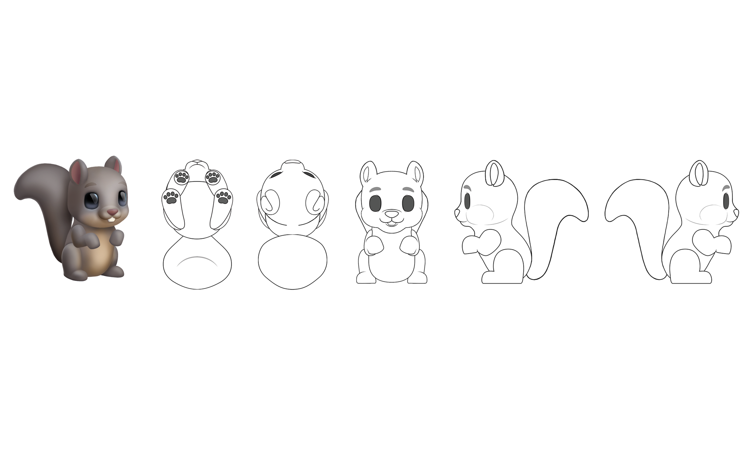   Squirrel Development: 2D Turnaround  