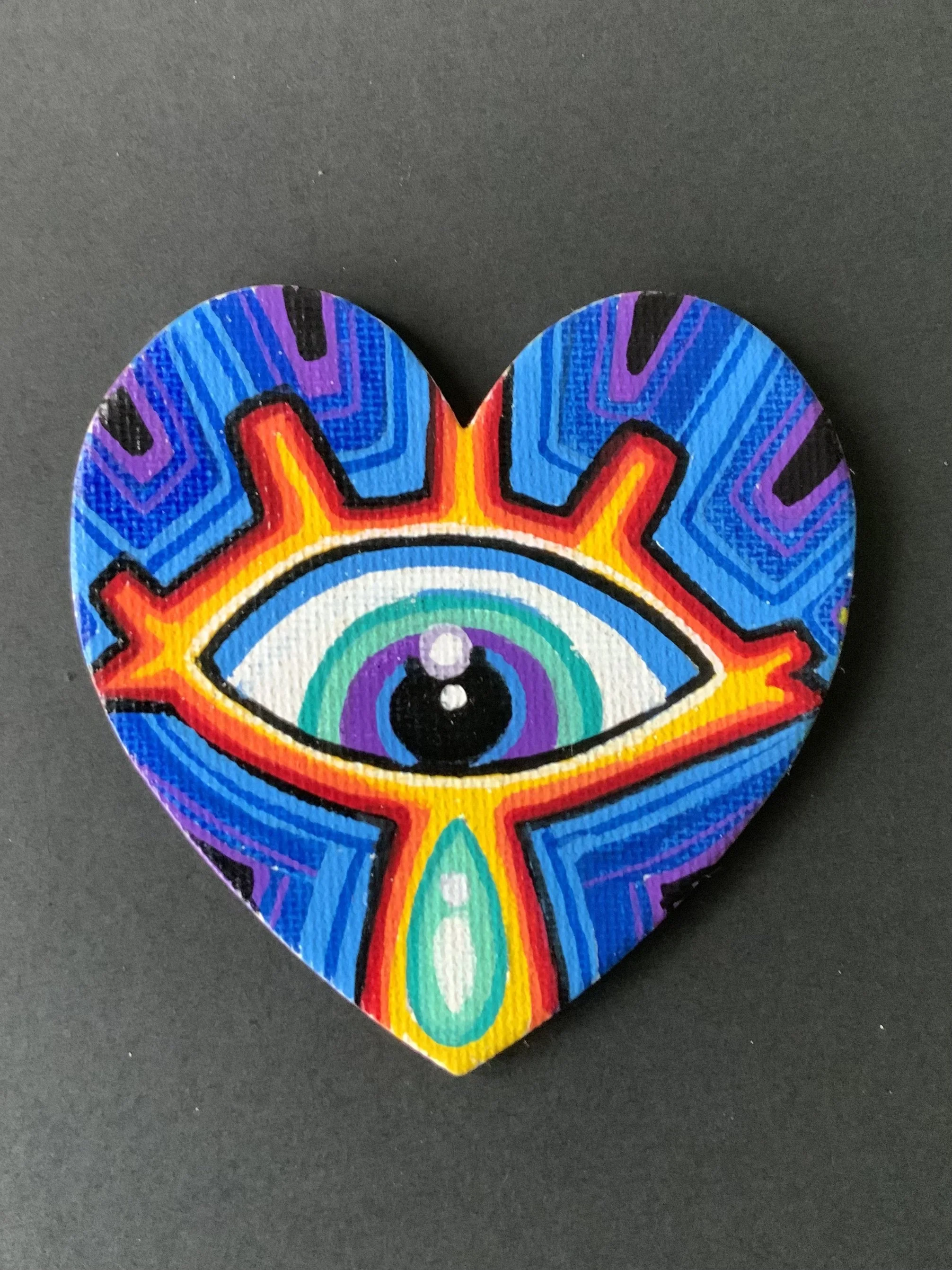HAND PAINTED FRIDGE  MAGNET (POSTAGE INCLUDED)