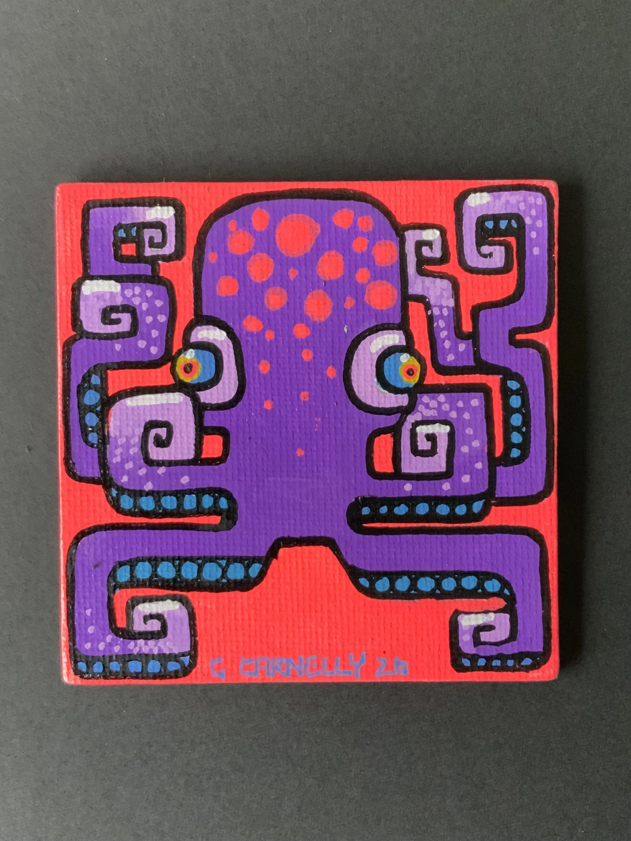 HAND PAINTED FRIDGE MAGNET (POSTAGE INCLUDED)