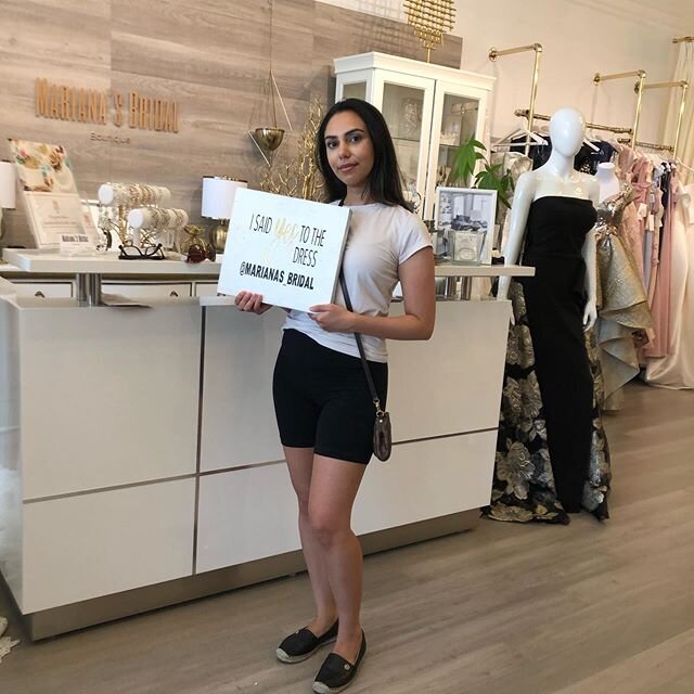 marianas_bridal 💕Congratulations to our second stunning Sunday bride, Rebecca, on saying &ldquo;YES&rdquo; to her absolutely gorgeous wedding gown right here at @marianas_bridal . Yay Rebecca 🙌💕
.
.
.
.
.
.
.
.
.
#torontobridal #weddingdress #waug