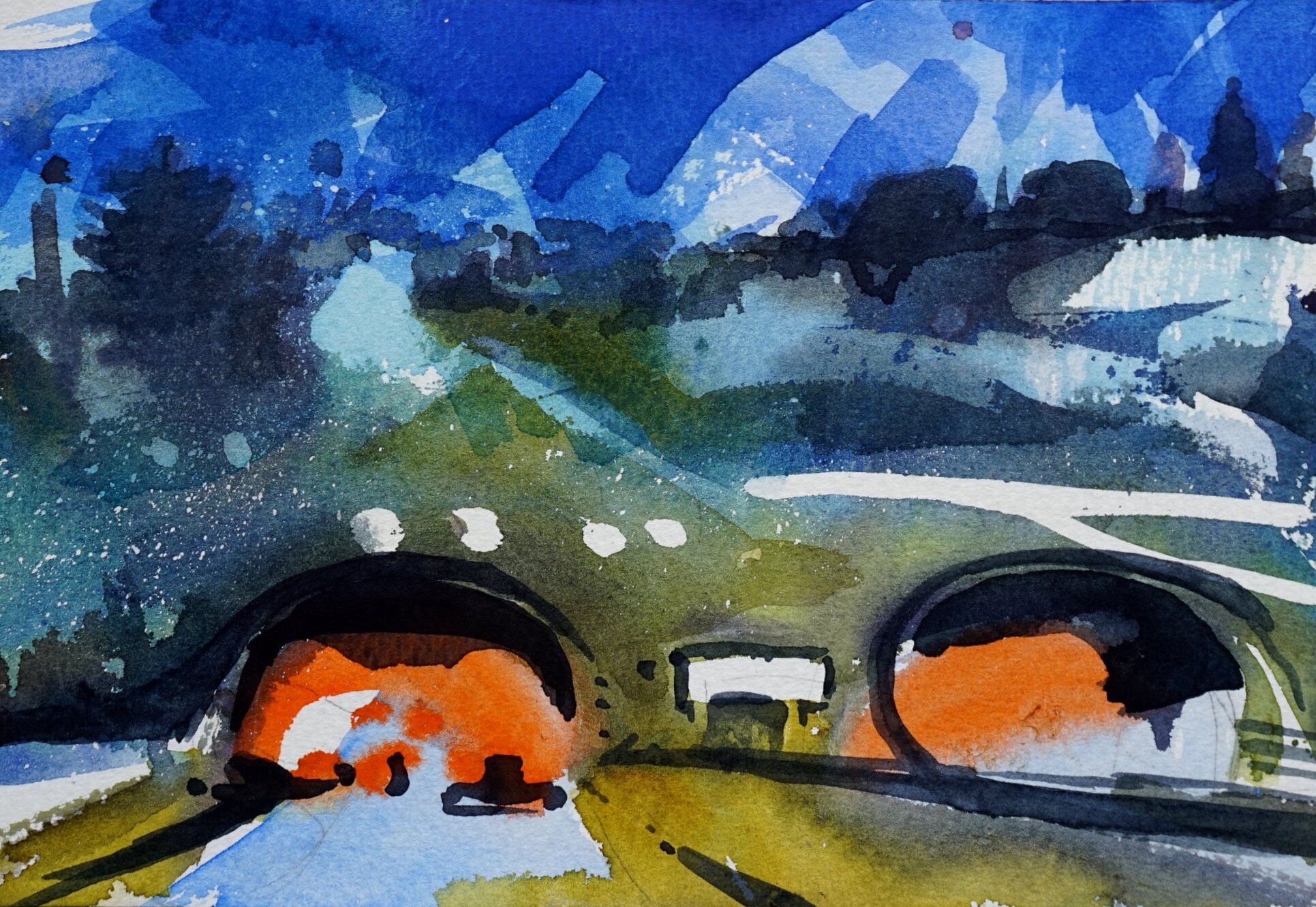 Southwick Tunnel 06:14 £120 (unframed) 260mm x 180mm