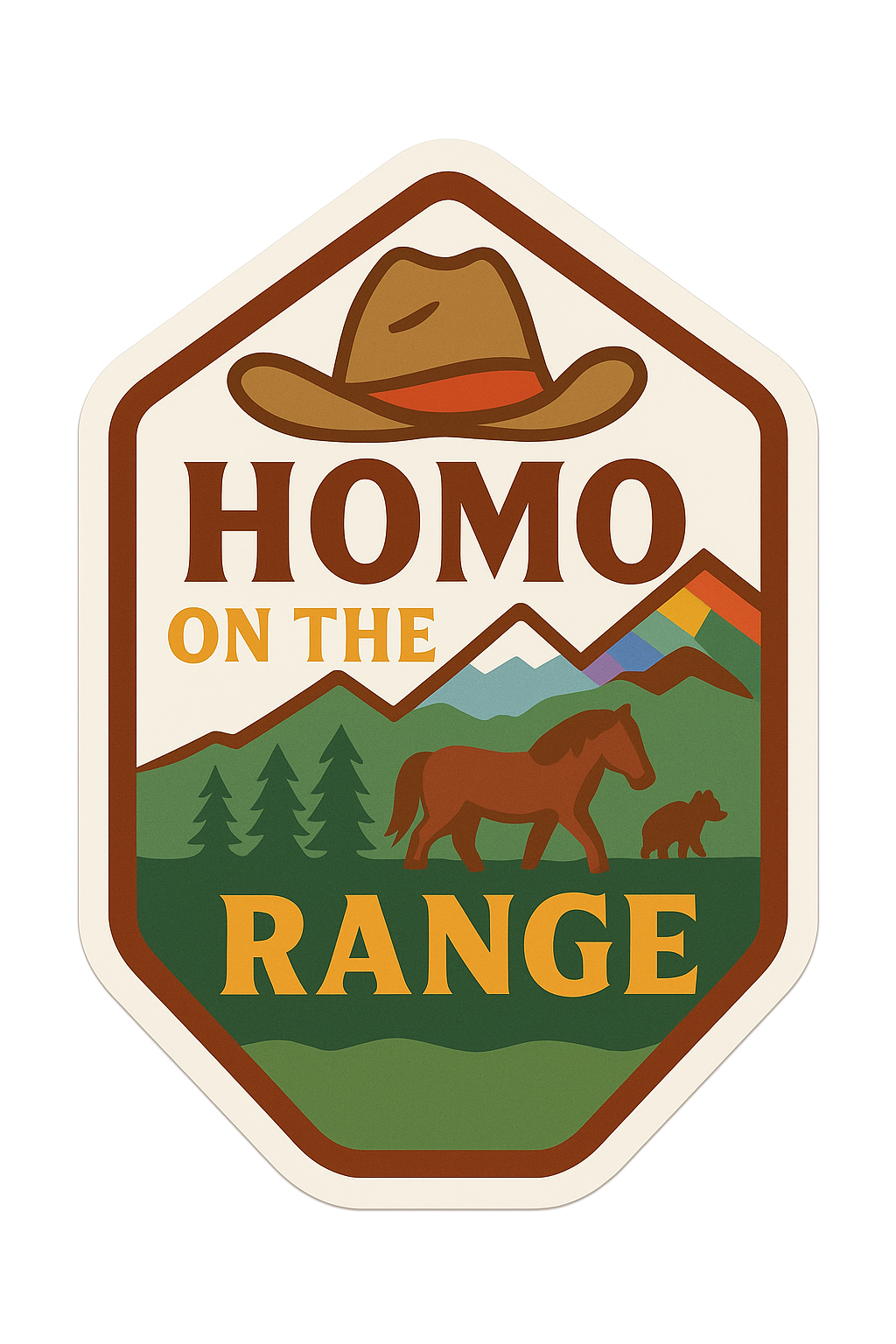 Homo on the Range - Sticker
