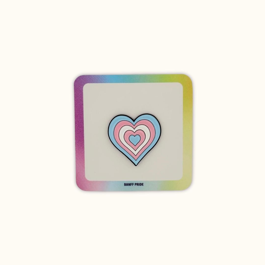 Trans Heart - Enamel Pin