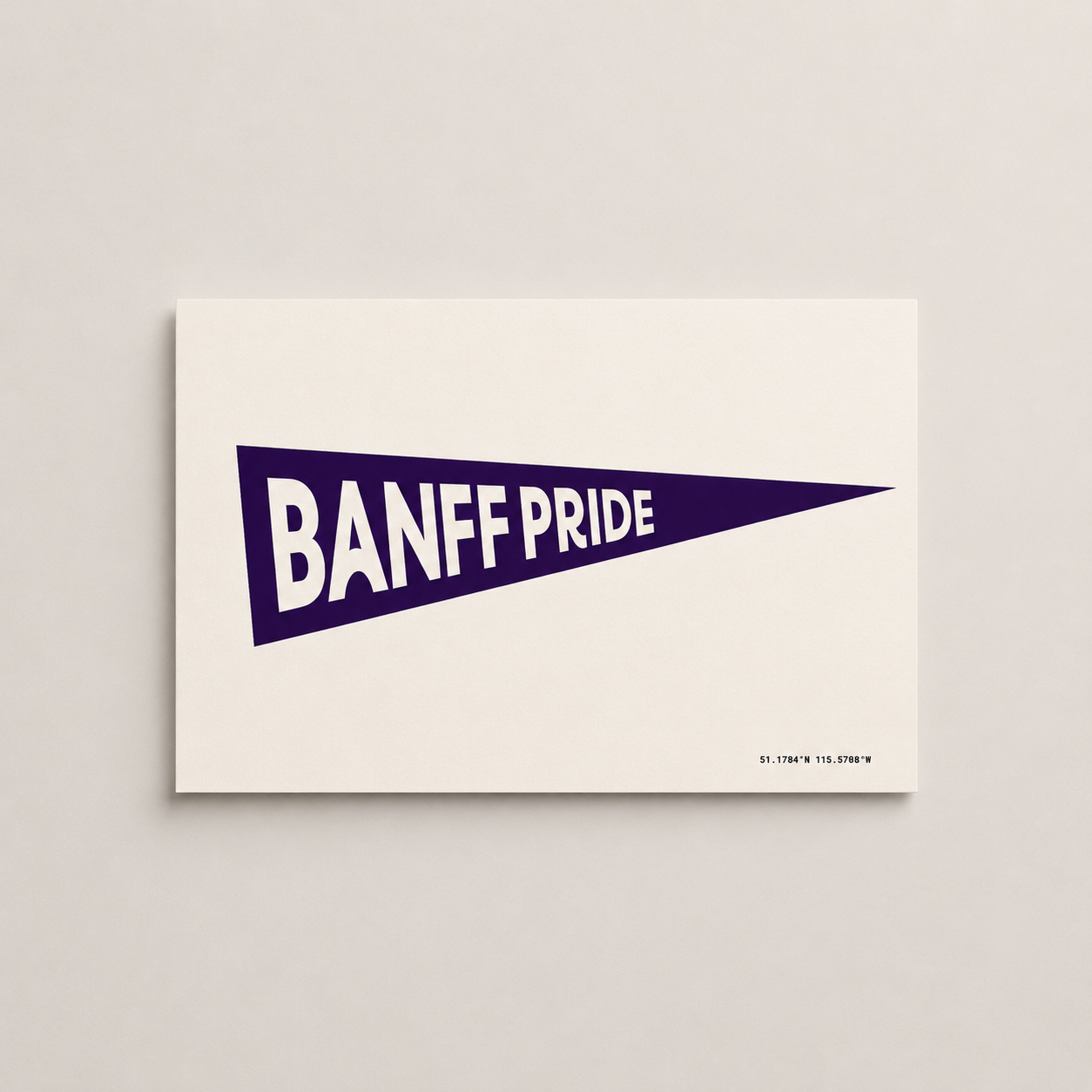 Banff Pride Pennant Flag - Art Print