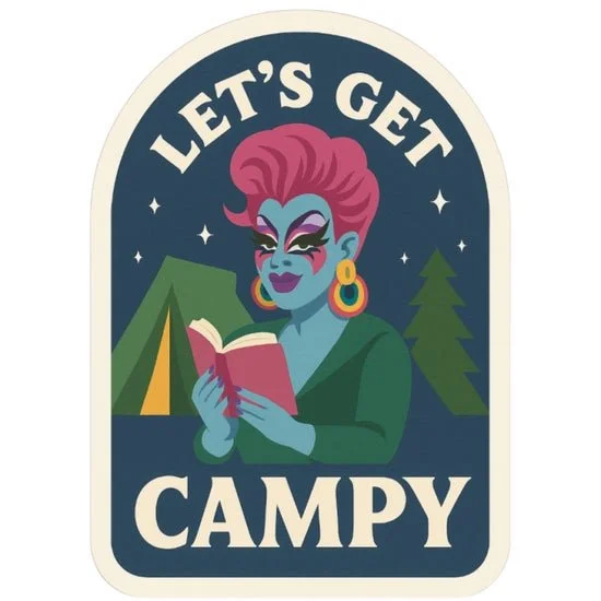 Let's Get Campy - Sticker