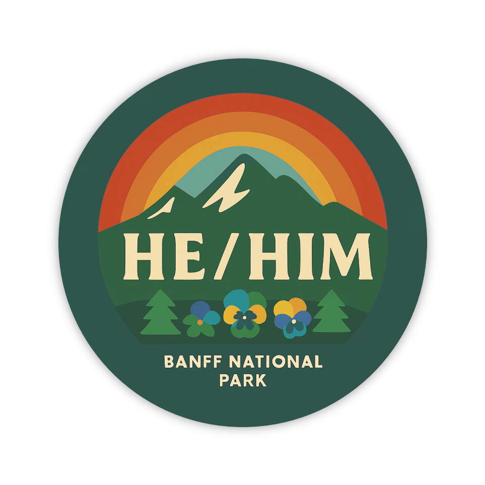 He/Him Pronoun - Button