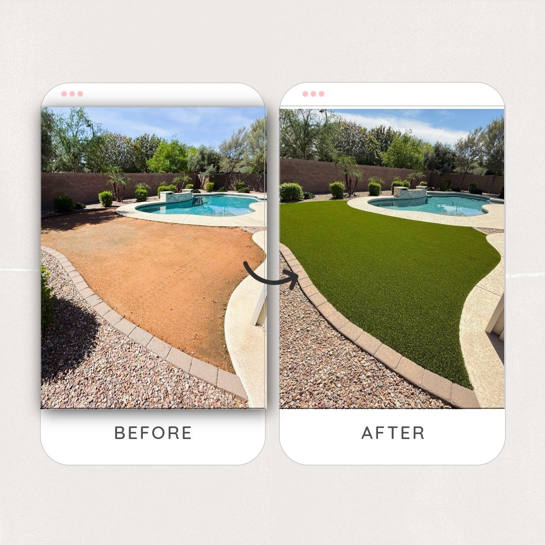 Queen Creek Arizona Playground Turf fake grass transformation Gilbert Mesa