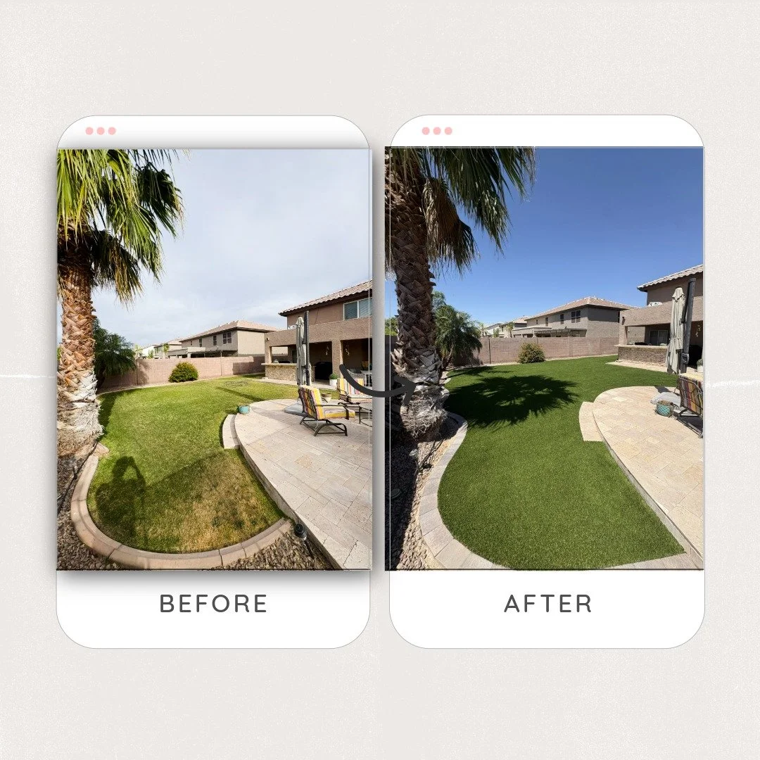 backyard transformation sodremoval queen creek san tan valley arizona Gilbert Chandler