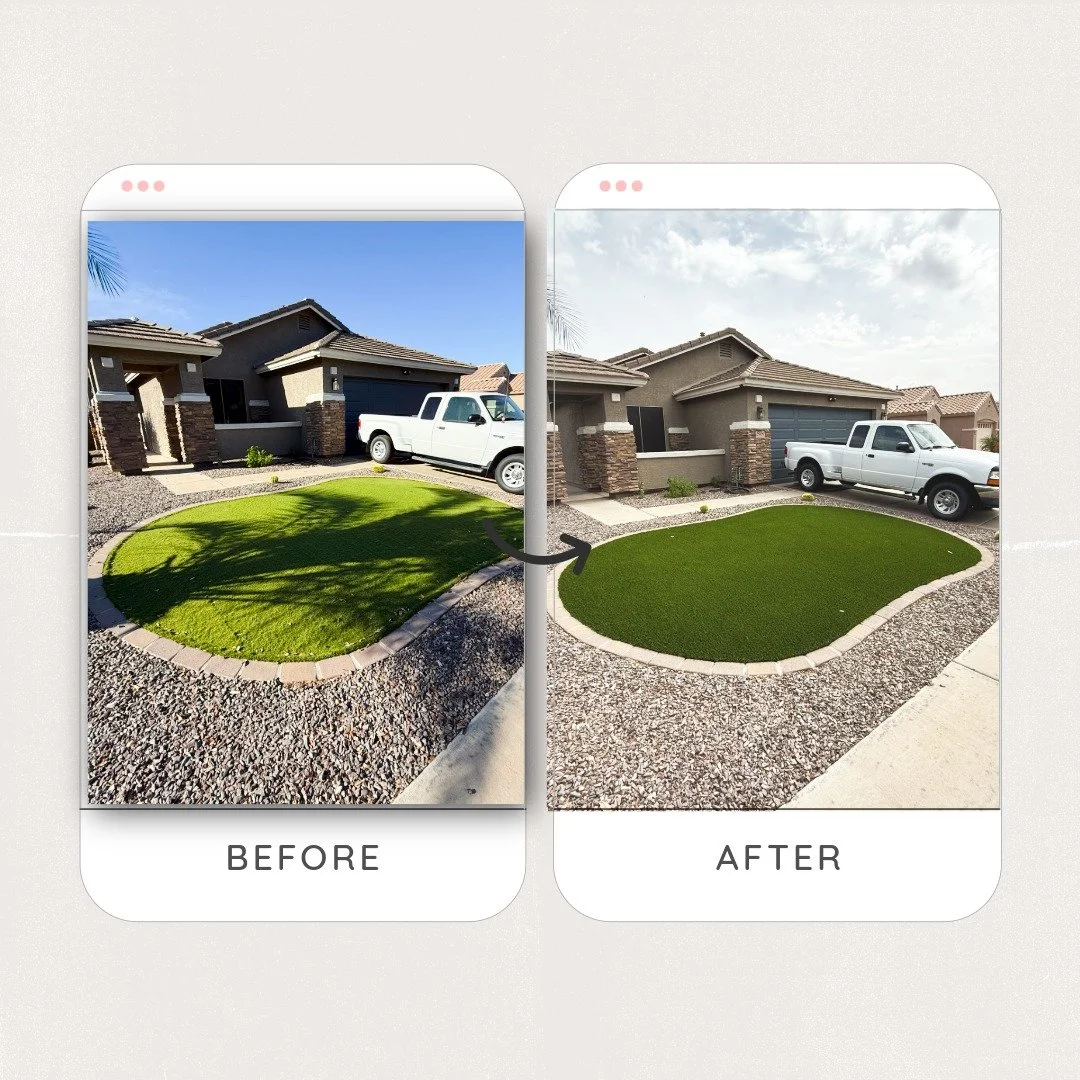 Queen Creek Arizona Transformation Gilbert Mesa turf replace dog friendly