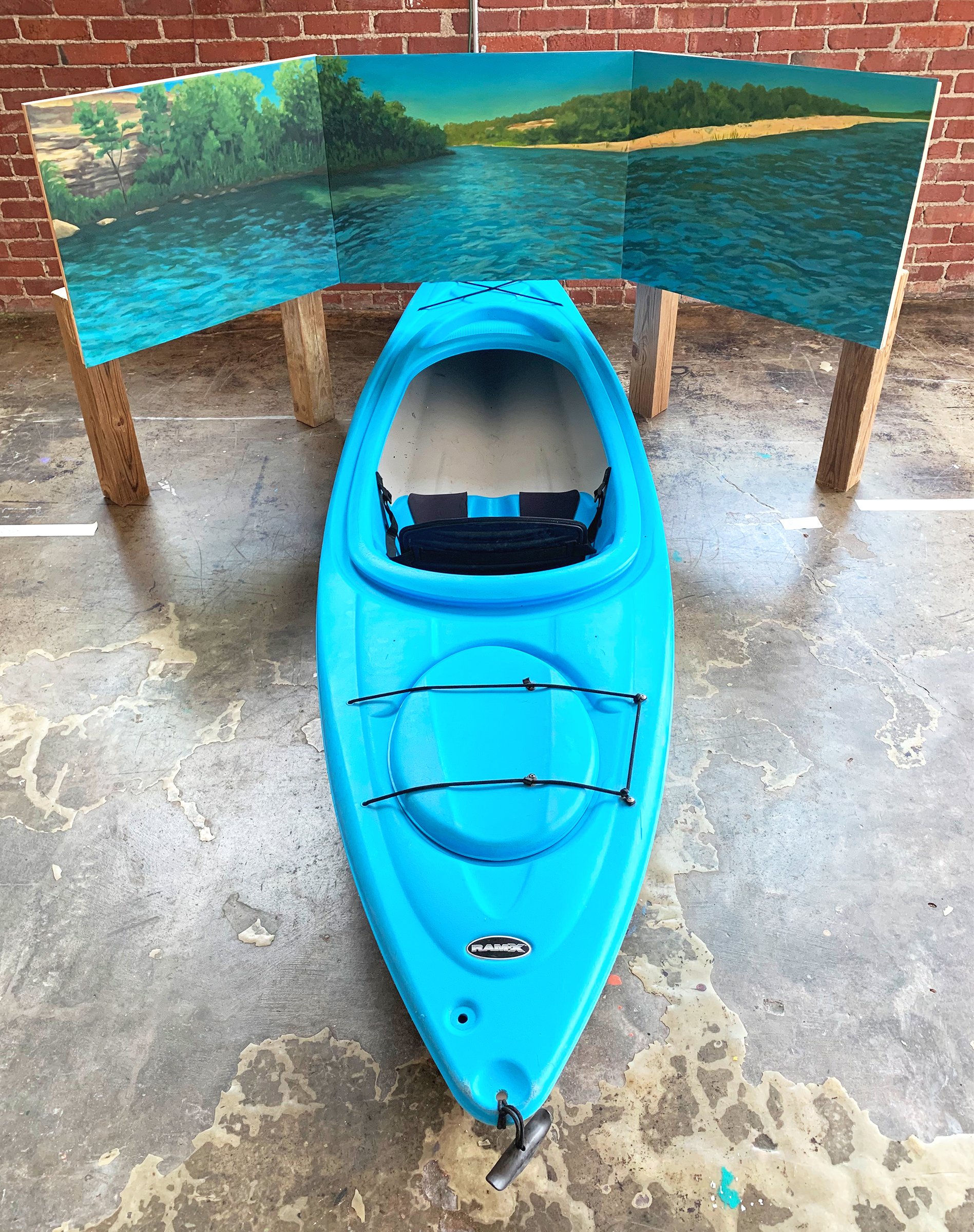 "Kayaking Turquoise Waters (Illinois River, Tahlequah, OK)"