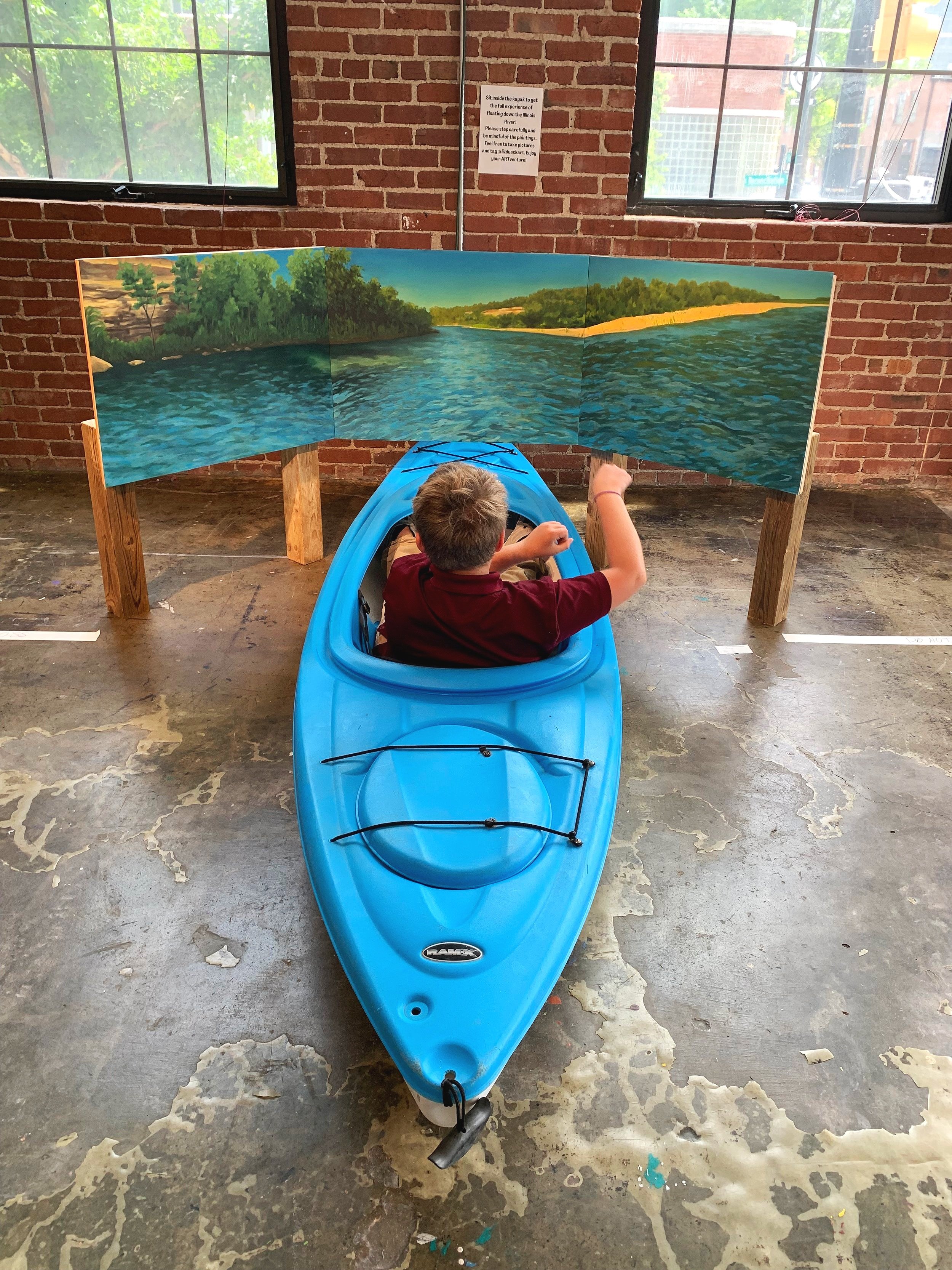 "Kayaking Turquoise Waters (Illinois River, Tahlequah, OK)"