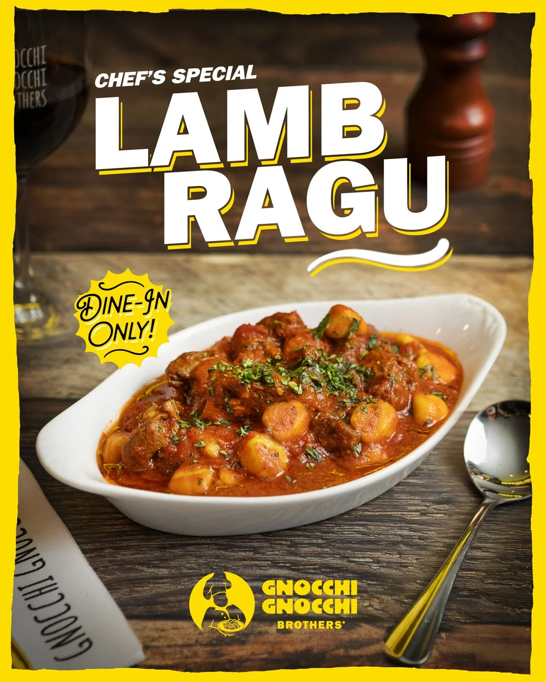 Mama Mia!

We love a good LTO at PP Don. This mini-campaign for @gnocchignocchibrothers saw us produce hero art for a main dish and wine pairing, along with video content, video advertisements and social photography to tie it all together. 

It&rsquo