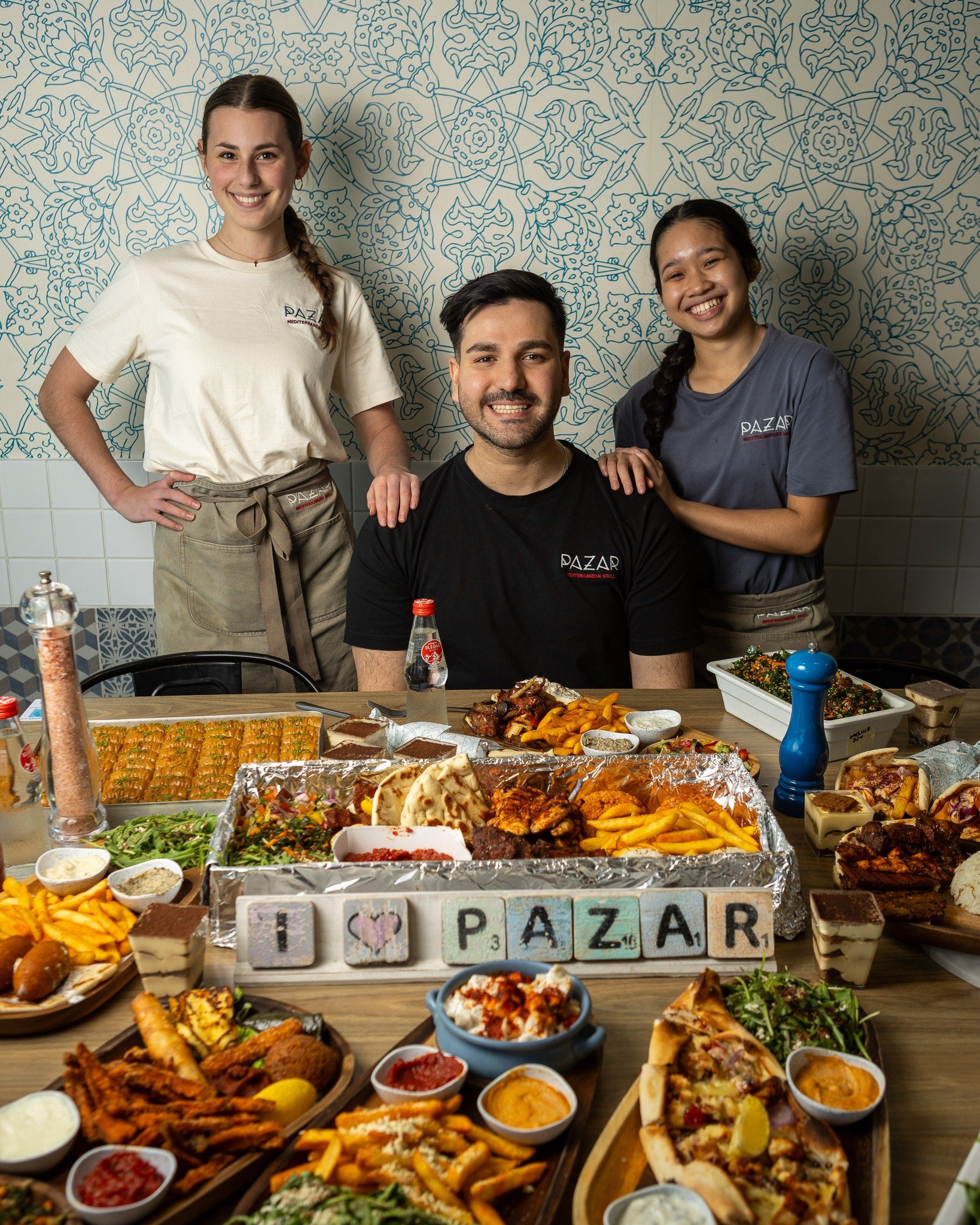 Working with local restaurants to make their offer look amazing is something we love to do. The good peeps at Pazar Mediterranean Grill in Brisbane are no exception. Fantastic people and amazing food to boot!