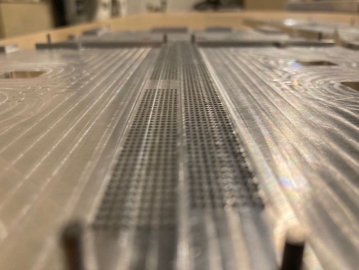 So. Many. Holes. 

These past 2 days have been all about drilling!  So so many holes... One .0394&quot; carbide circuit board drill and Five Thousand holes over 9 parts in ATP-5 cast tooling plate.  Last one comes off the machine in about an hour and