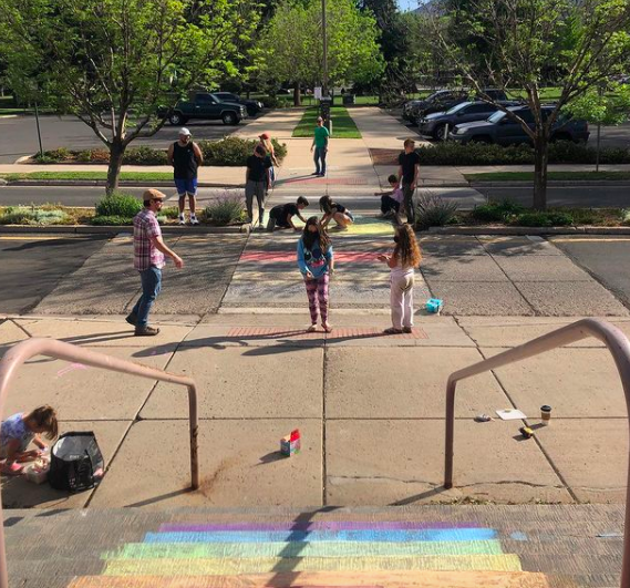 Students Chalk for Pride