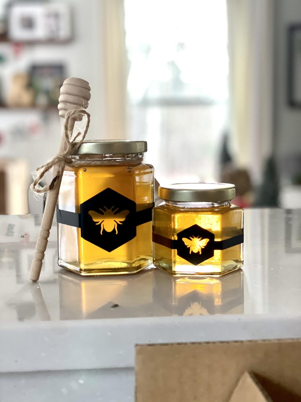 Hex Honey Jars