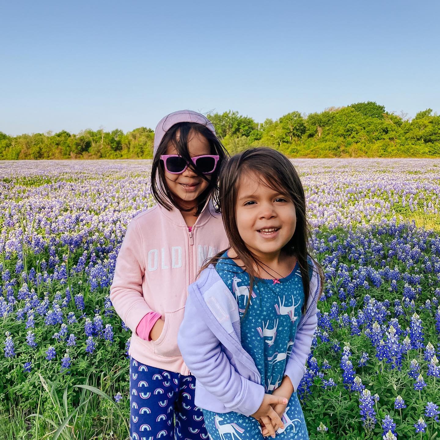 When your mom drags you out early to look for bluebonnets and then asks you to model to test the light 😅 Paid them with Starbucks. &ldquo;We should come back with our nice clothes on.&rdquo;