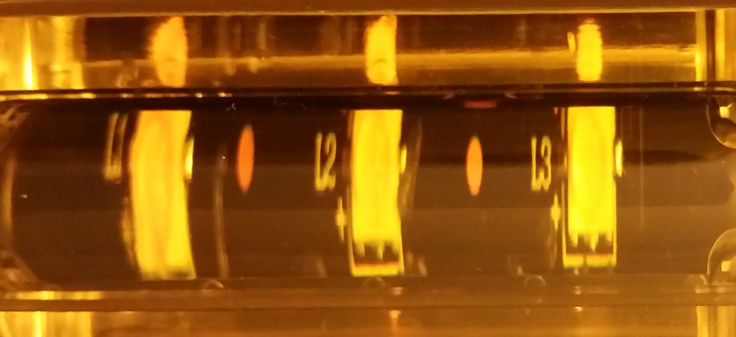 Each module has three, 3-Watt LEDs.