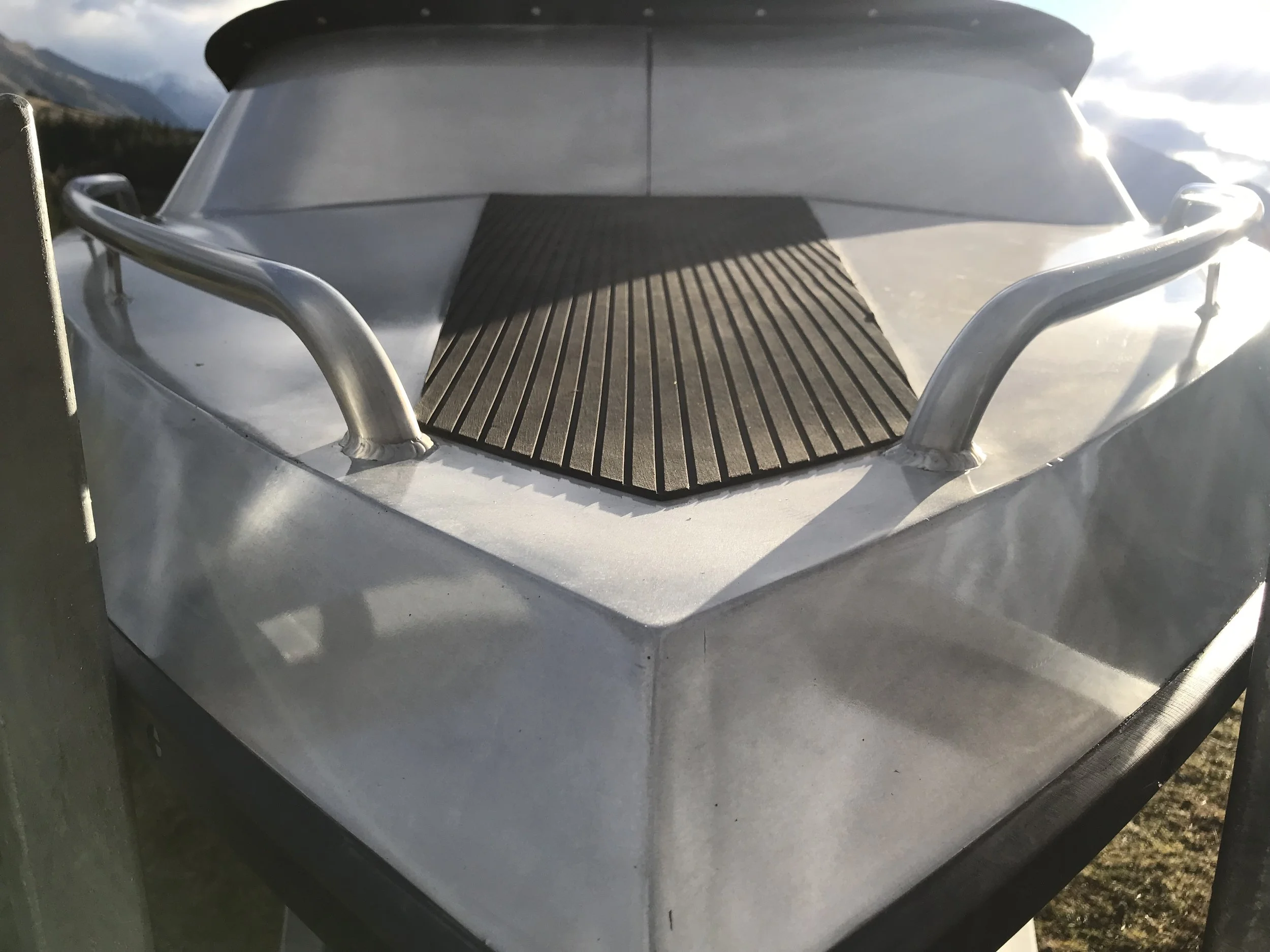 Bare alloy boat coated with Nano-Clear®