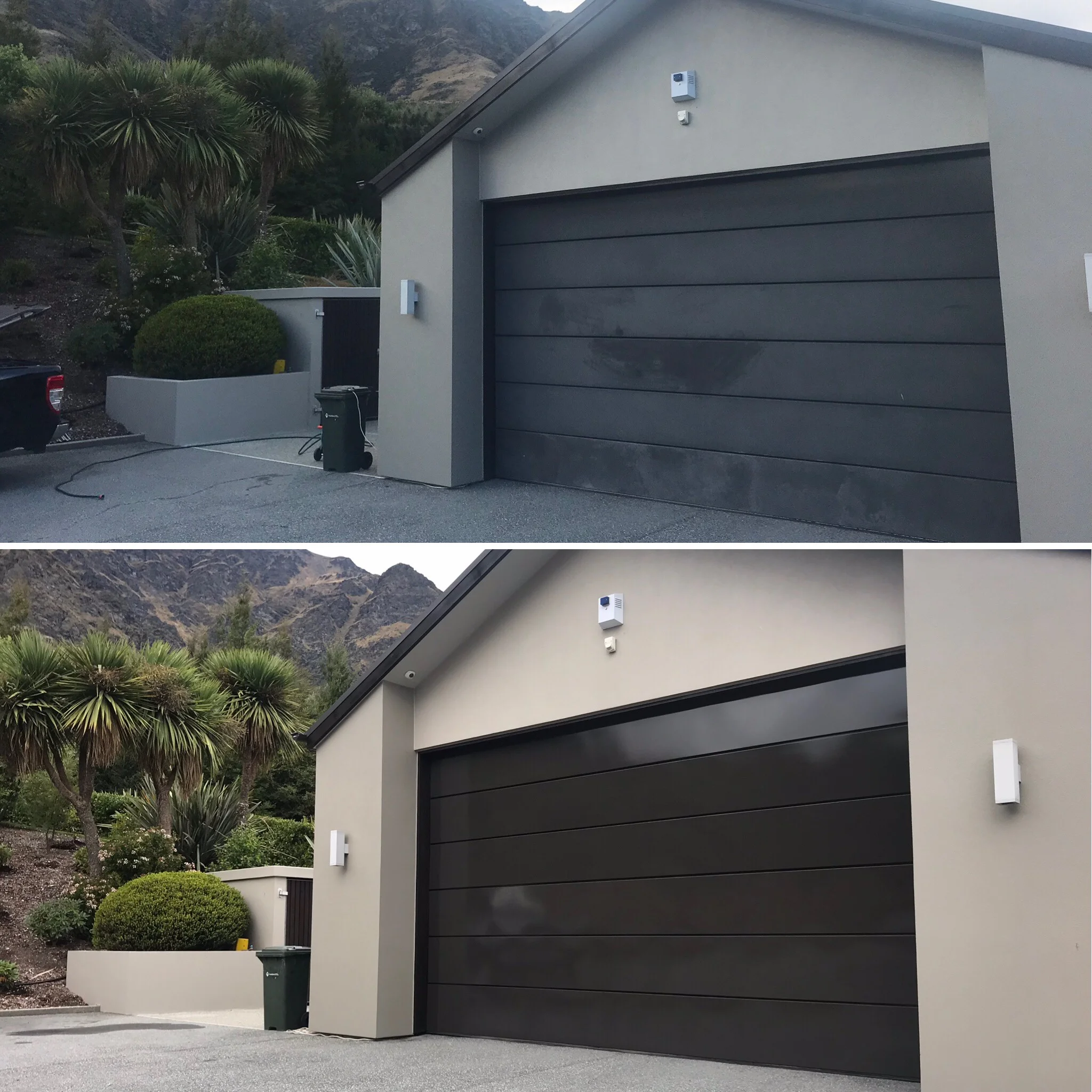 Garage doors are often the first thing we see when approaching a house. They are often dark colours which attract a lot of temperature fluctuations. They’re also often bumped into, leaned on, crashed into by kids on bikes, slapped with sunscreen, th…