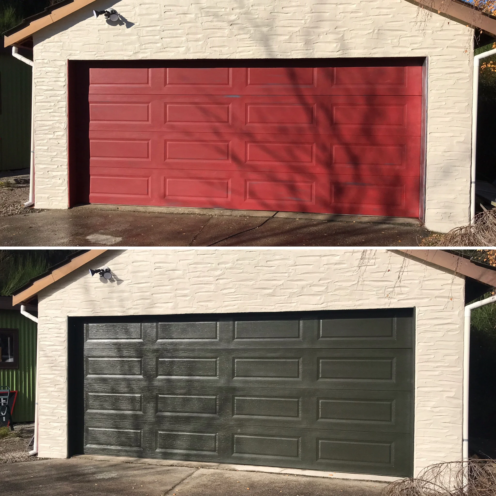 Changing the colour of your garage door is a regular request from our customers. Paint on its own just does not last due to the extreme fluctuations metal faces being conductive, and also the different challenges to adhere paint to metals. By painti…