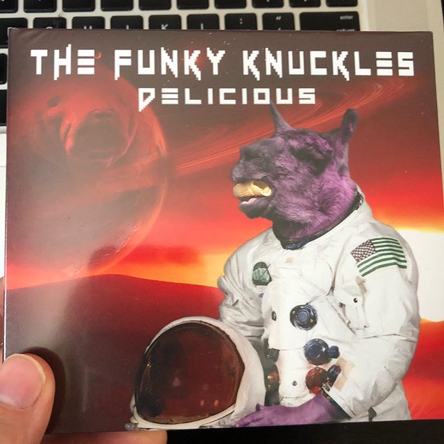 The new @thefunkyknuckles album is out today! It is 100% edible and made from 30% organic grass fed angus beef chuck roast and fully integrated block chain technology encrusted with golden fried panko bread crumbs and magnesium chloride. You can buy 
