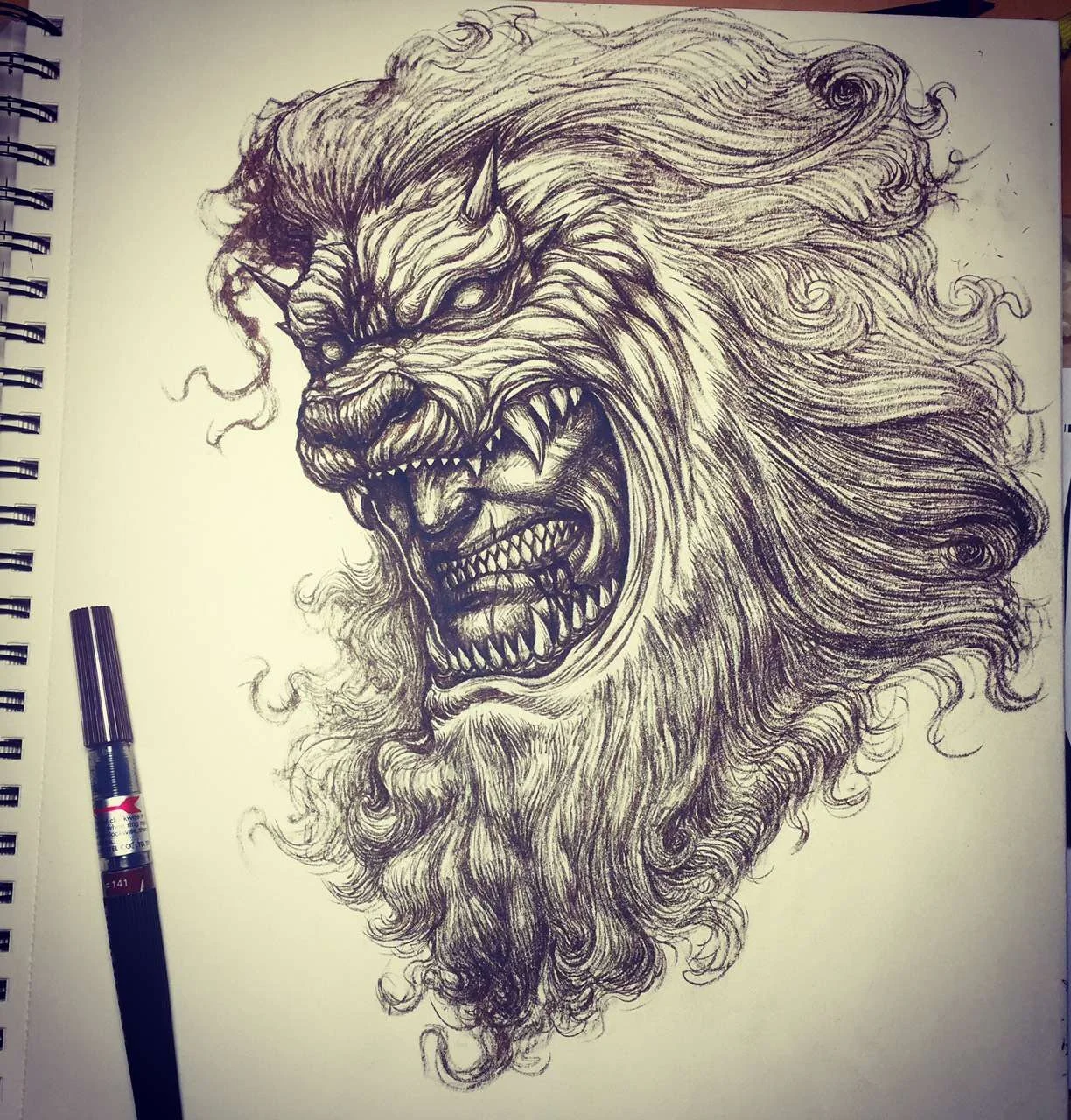 man in lion 